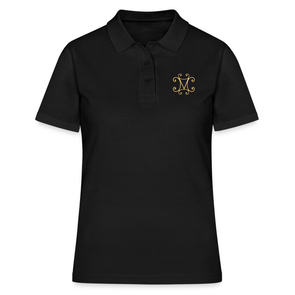 Halles Mazuc - Polo Femme - Coeur et Dos - noir