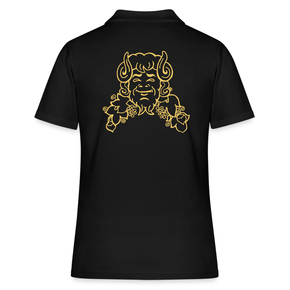 Halles Mazuc - Polo Femme - Coeur et Dos - noir