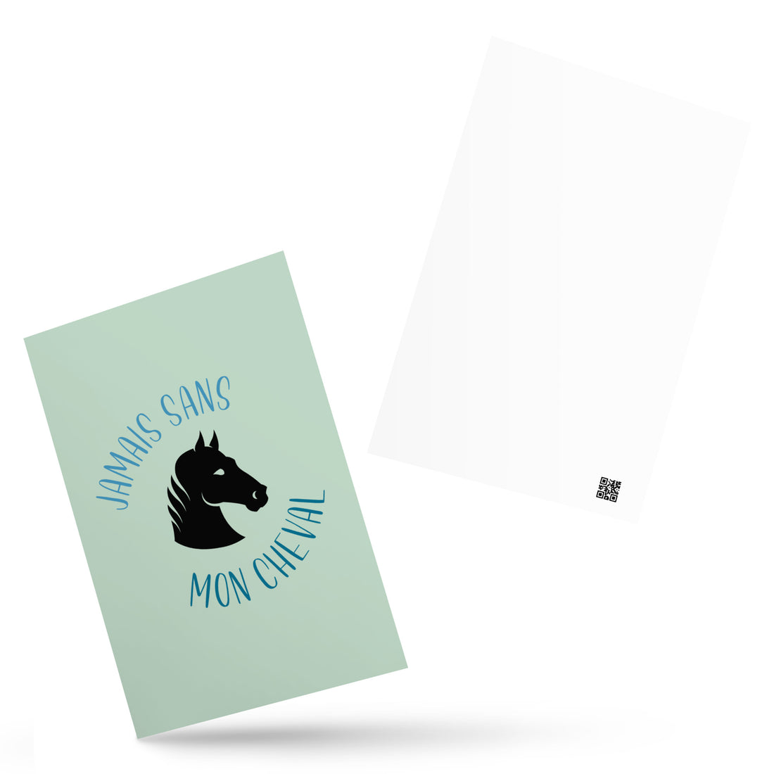 Jamais sans mon cheval - Carte postale standard