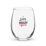 Café Métro Boulot Apéro - Verre à vin sans pied