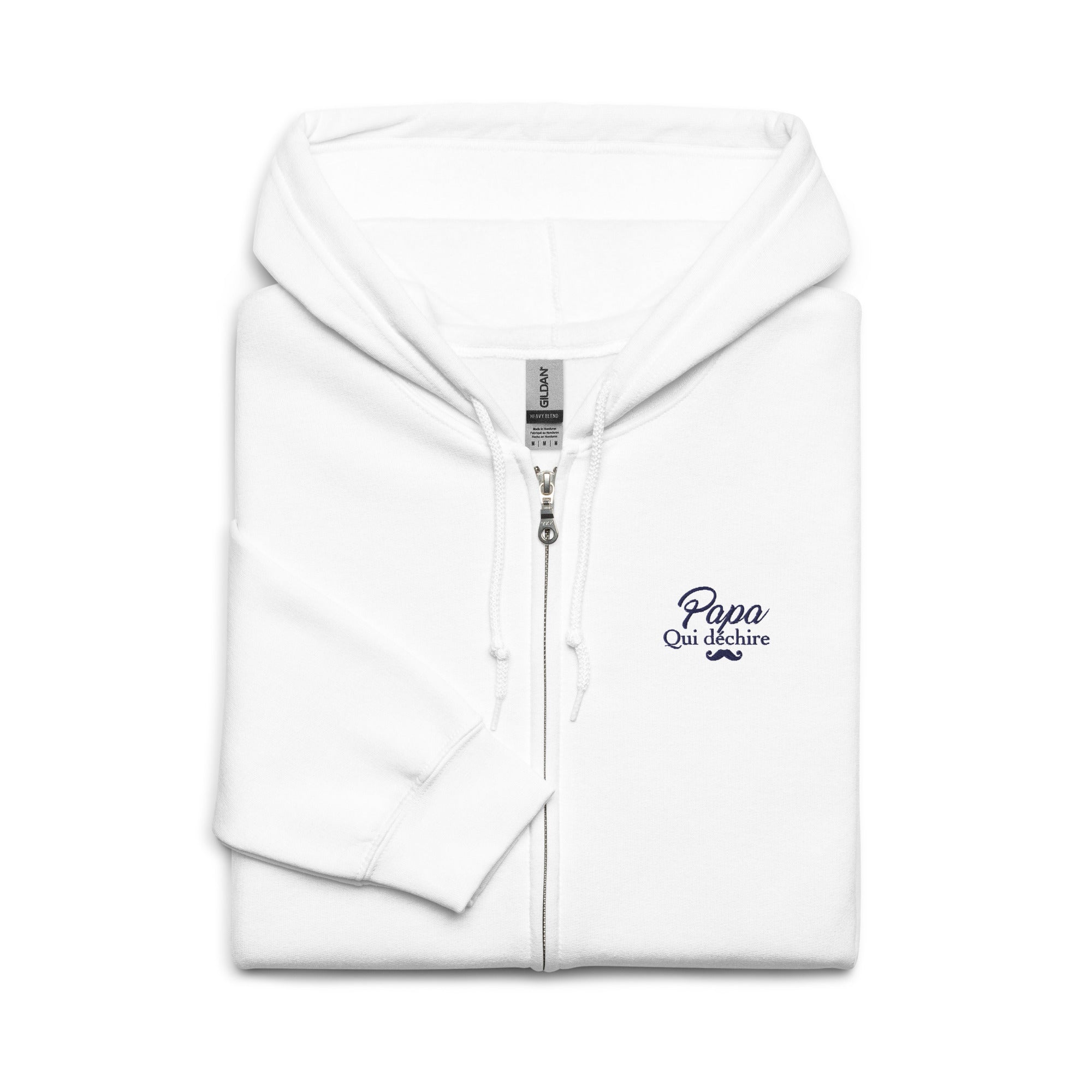 sweat-capuche-zippe-brode-papa-qui-dechire-cadeau-papa