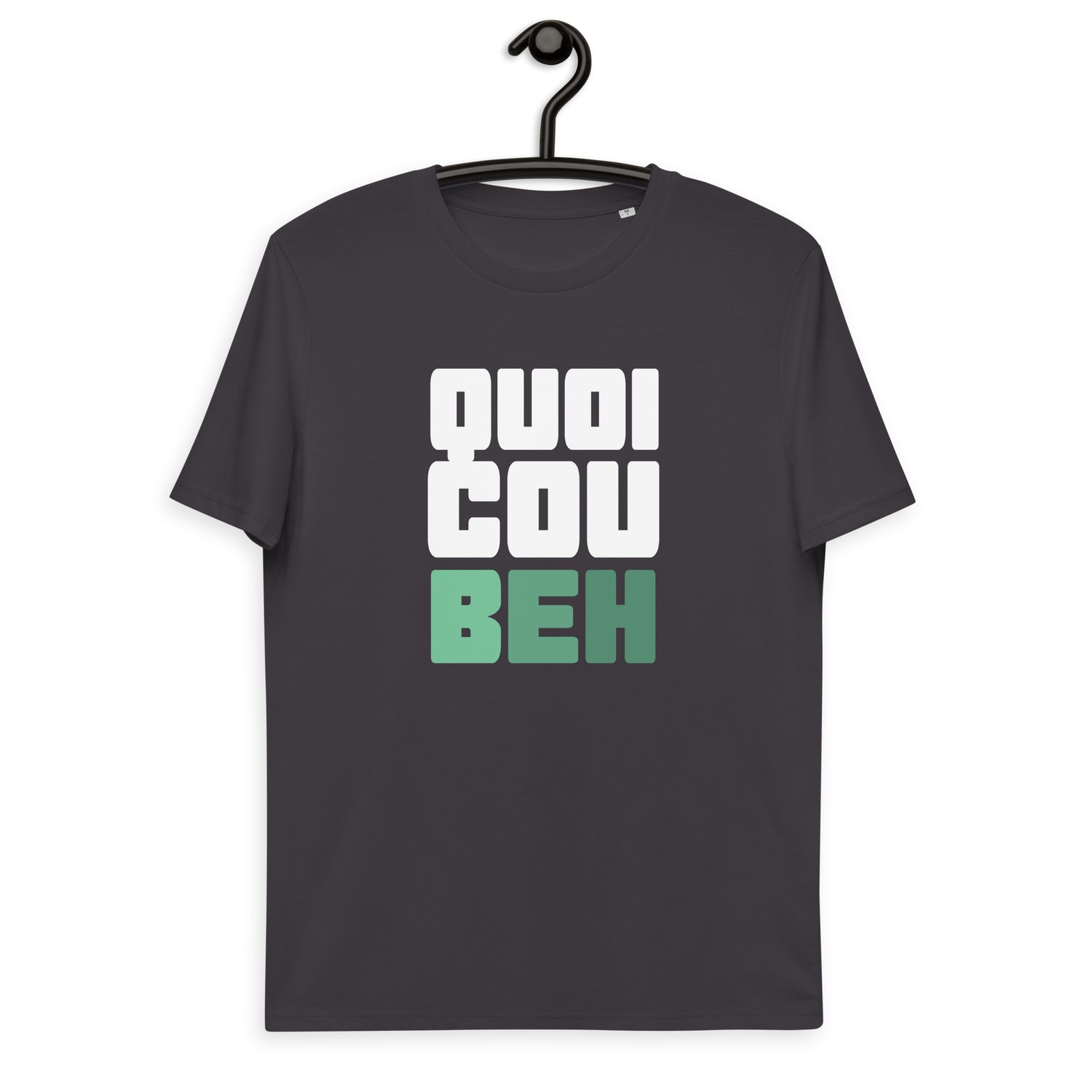 Quoicoubeh - T-shirt unisexe en coton biologique