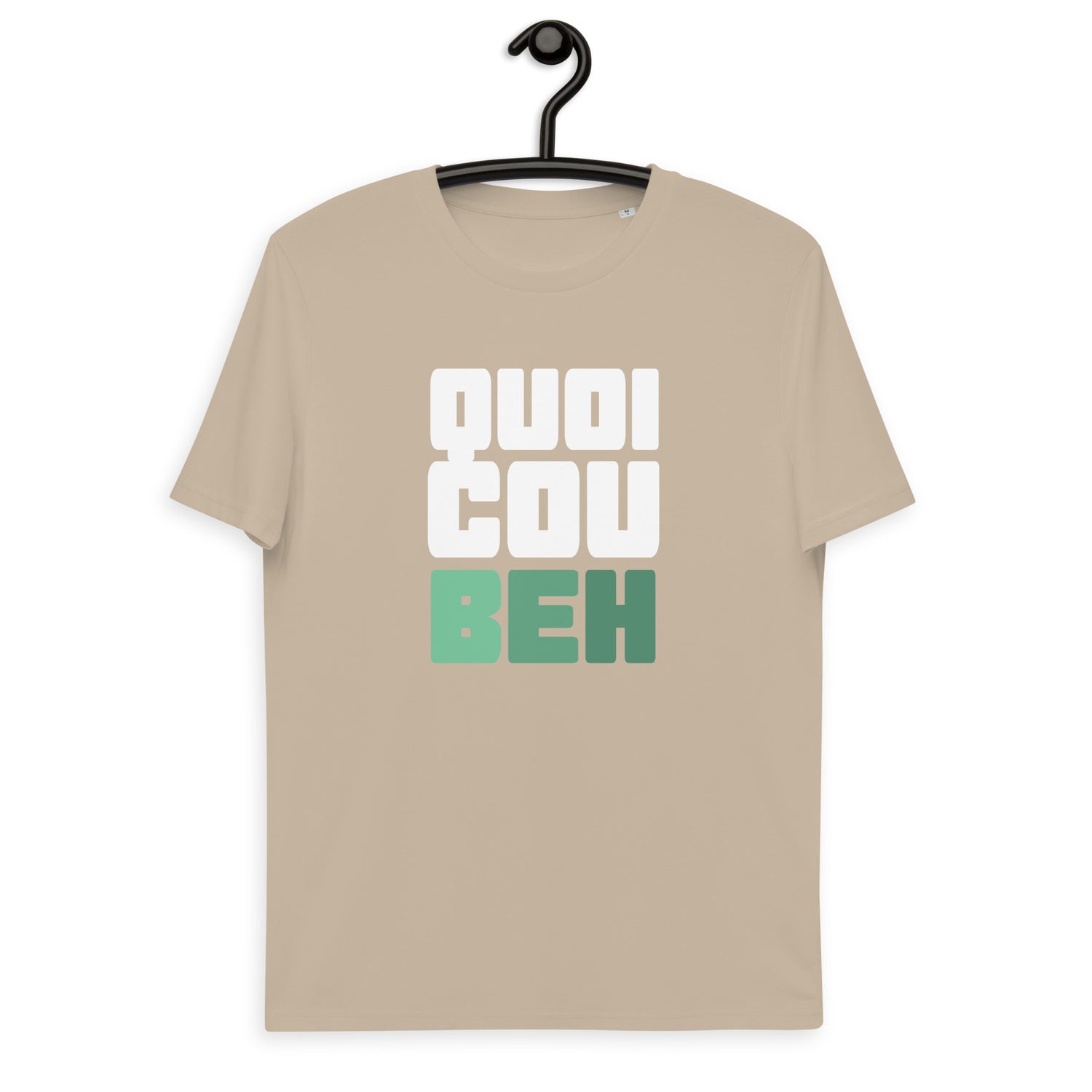 Quoicoubeh - T-shirt unisexe en coton biologique