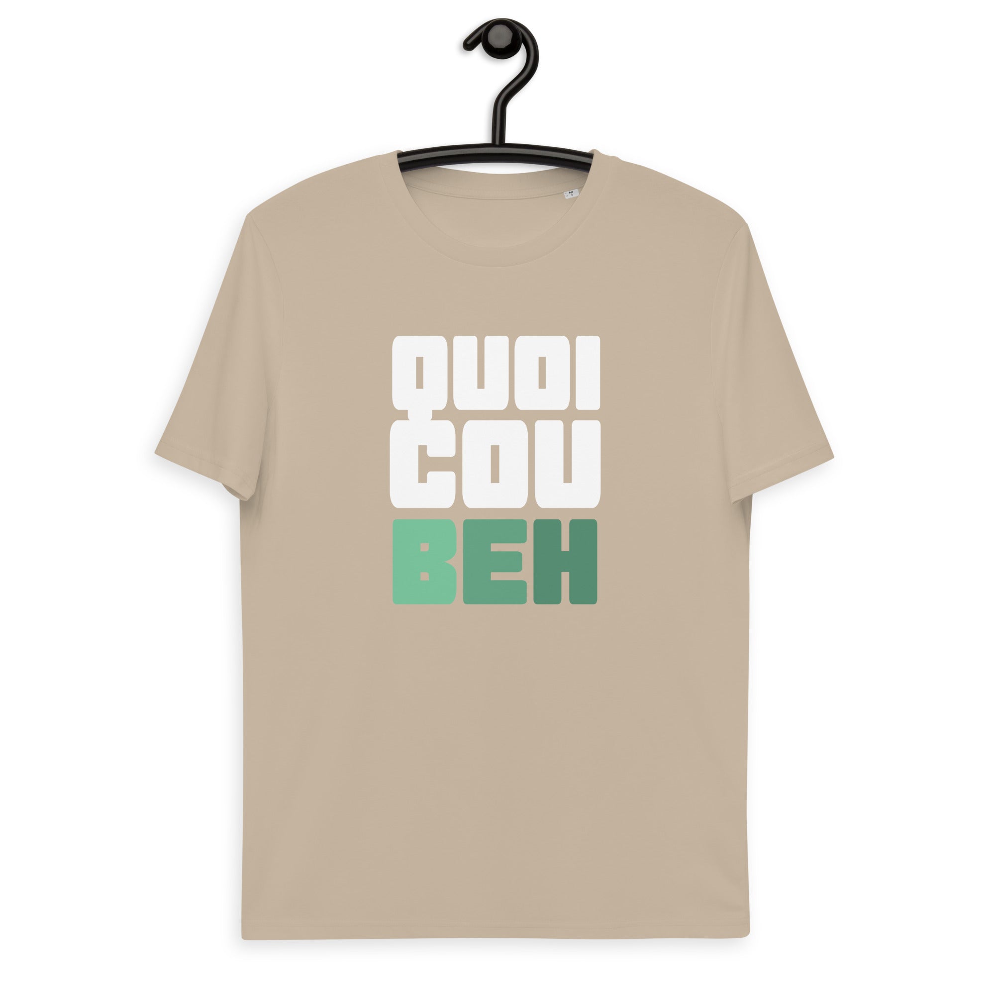 Quoicoubeh - T-shirt unisexe en coton biologique