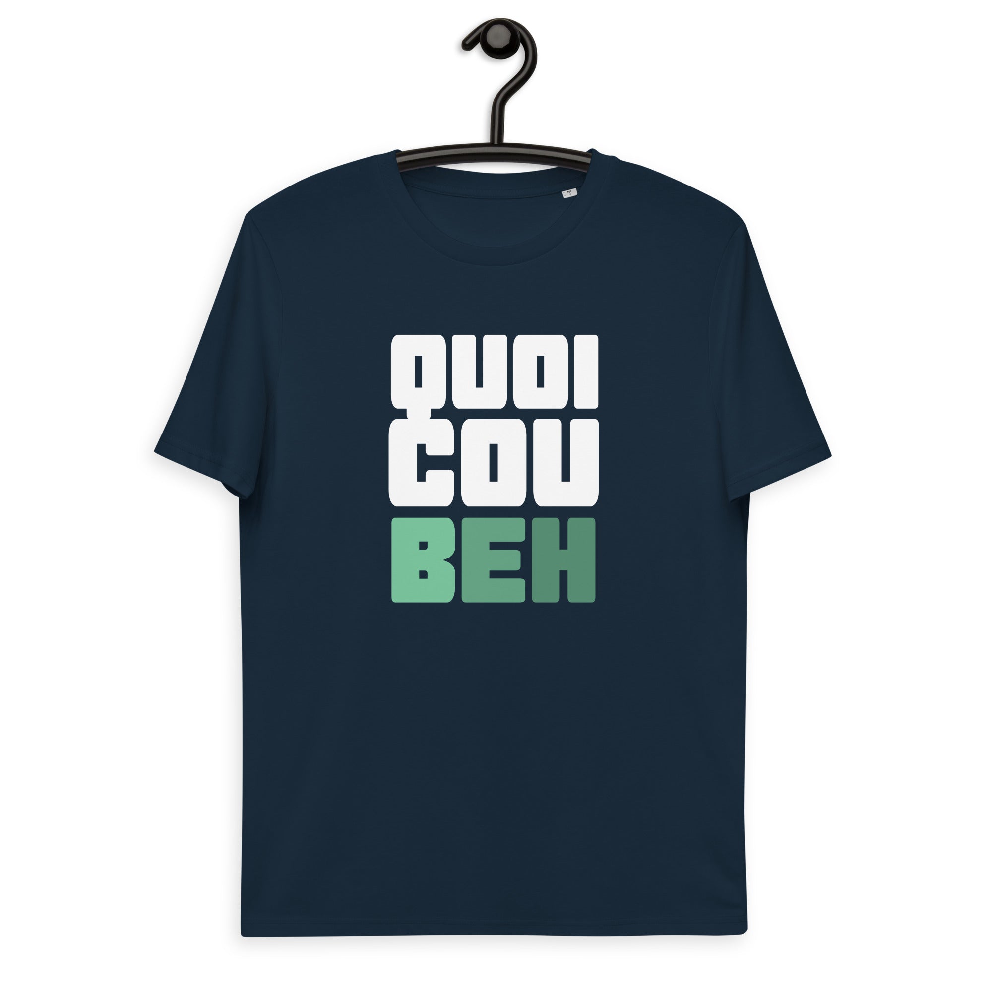 Quoicoubeh - T-shirt unisexe en coton biologique