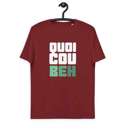 Quoicoubeh - T-shirt unisexe en coton biologique