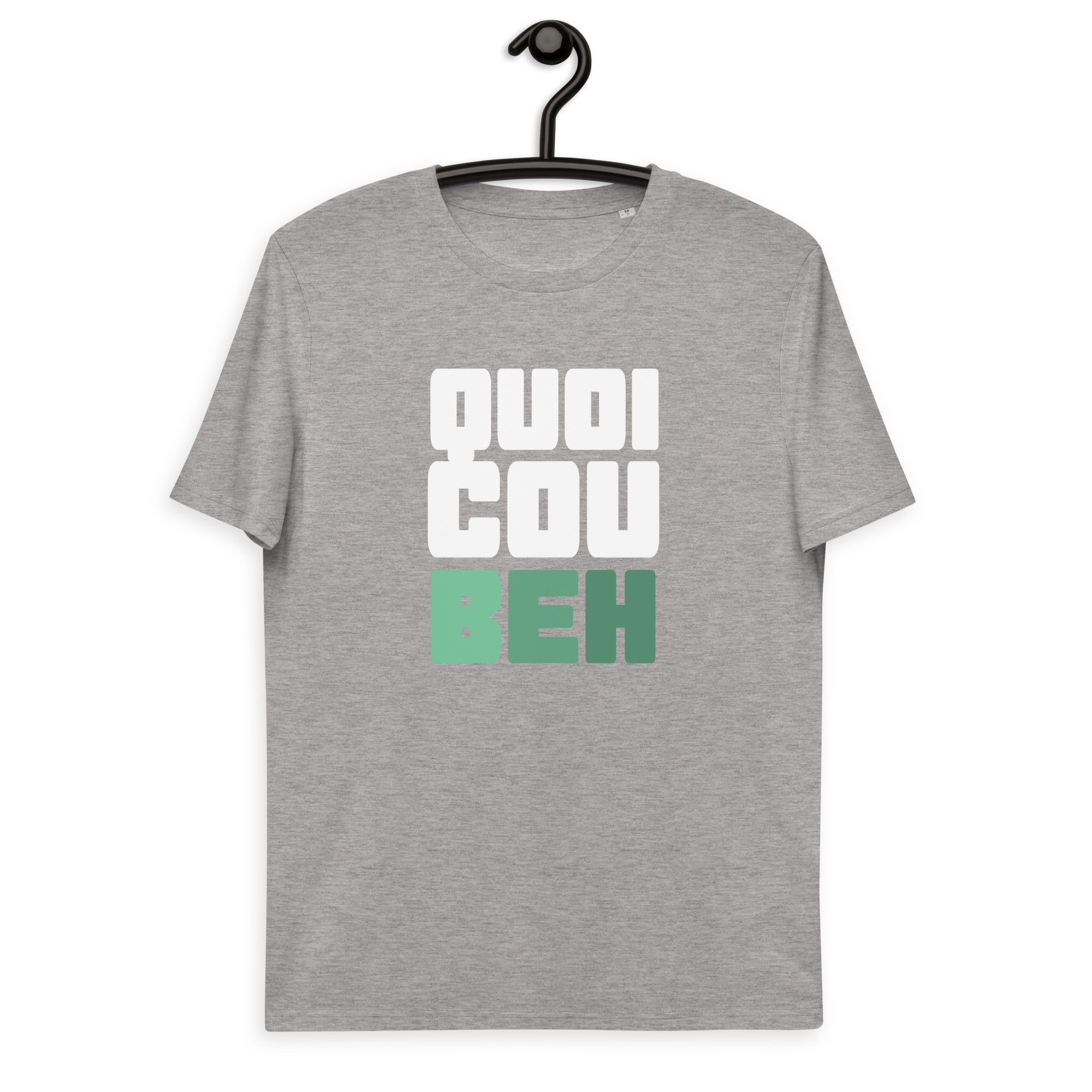 Quoicoubeh - T-shirt unisexe en coton biologique