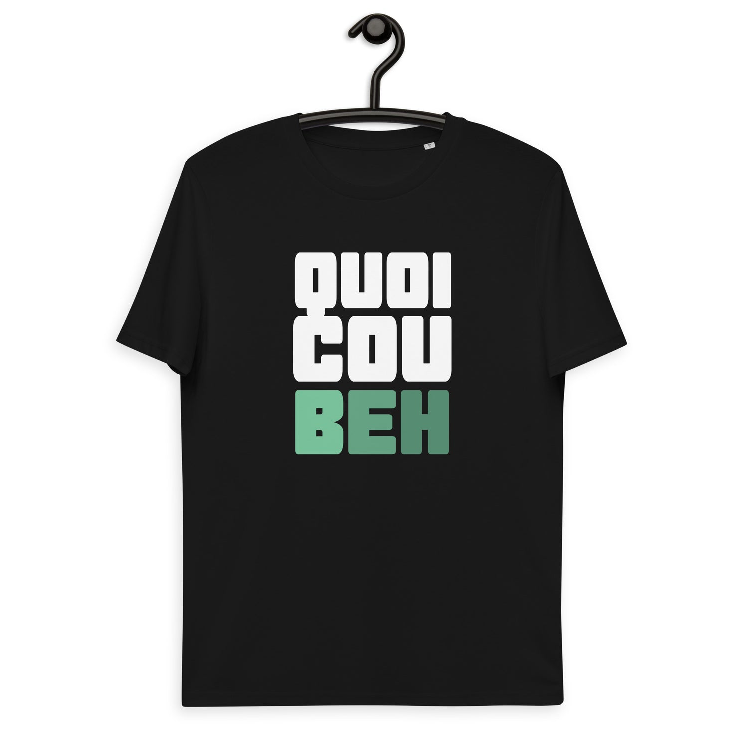 Quoicoubeh - T-shirt unisexe en coton biologique