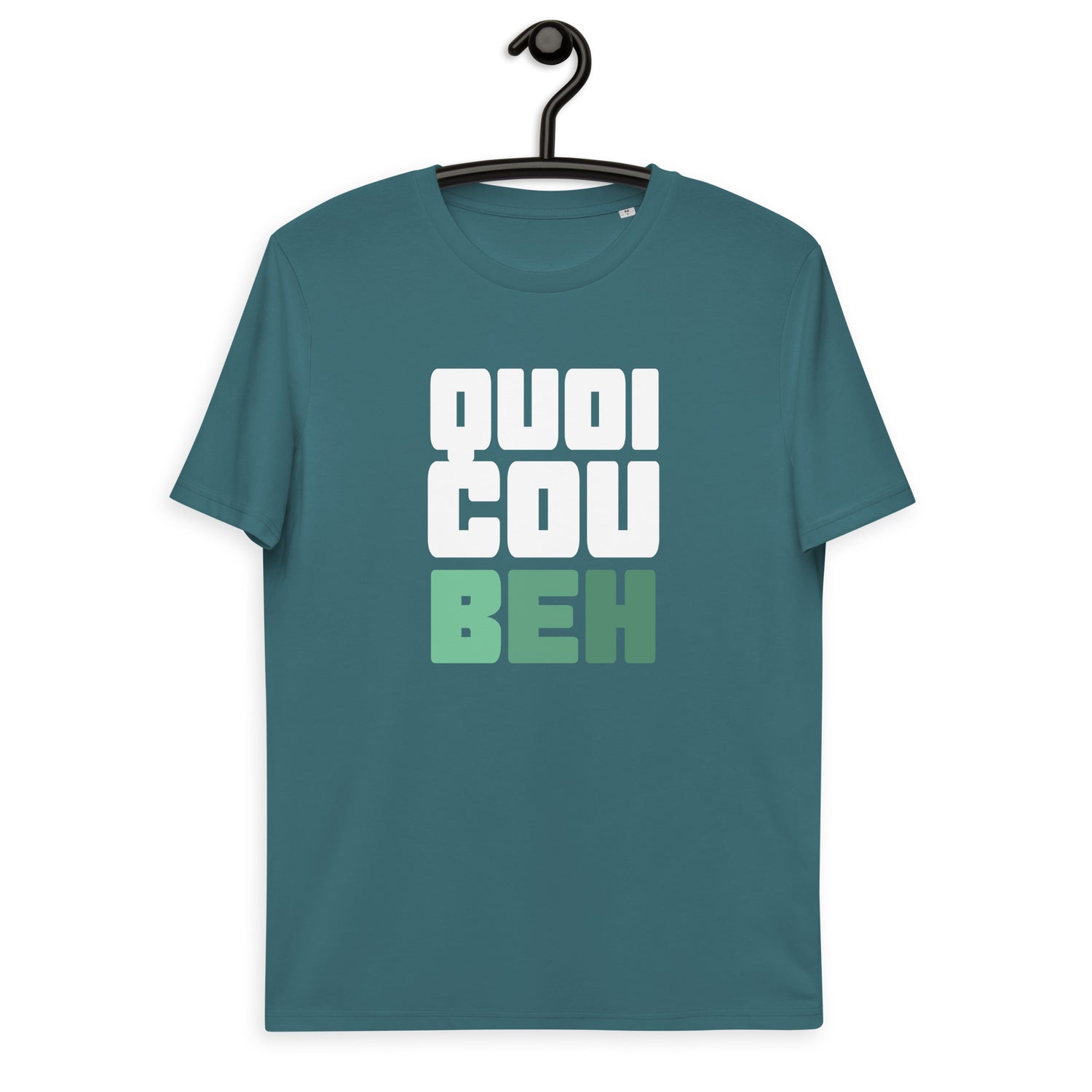 Quoicoubeh - T-shirt unisexe en coton biologique