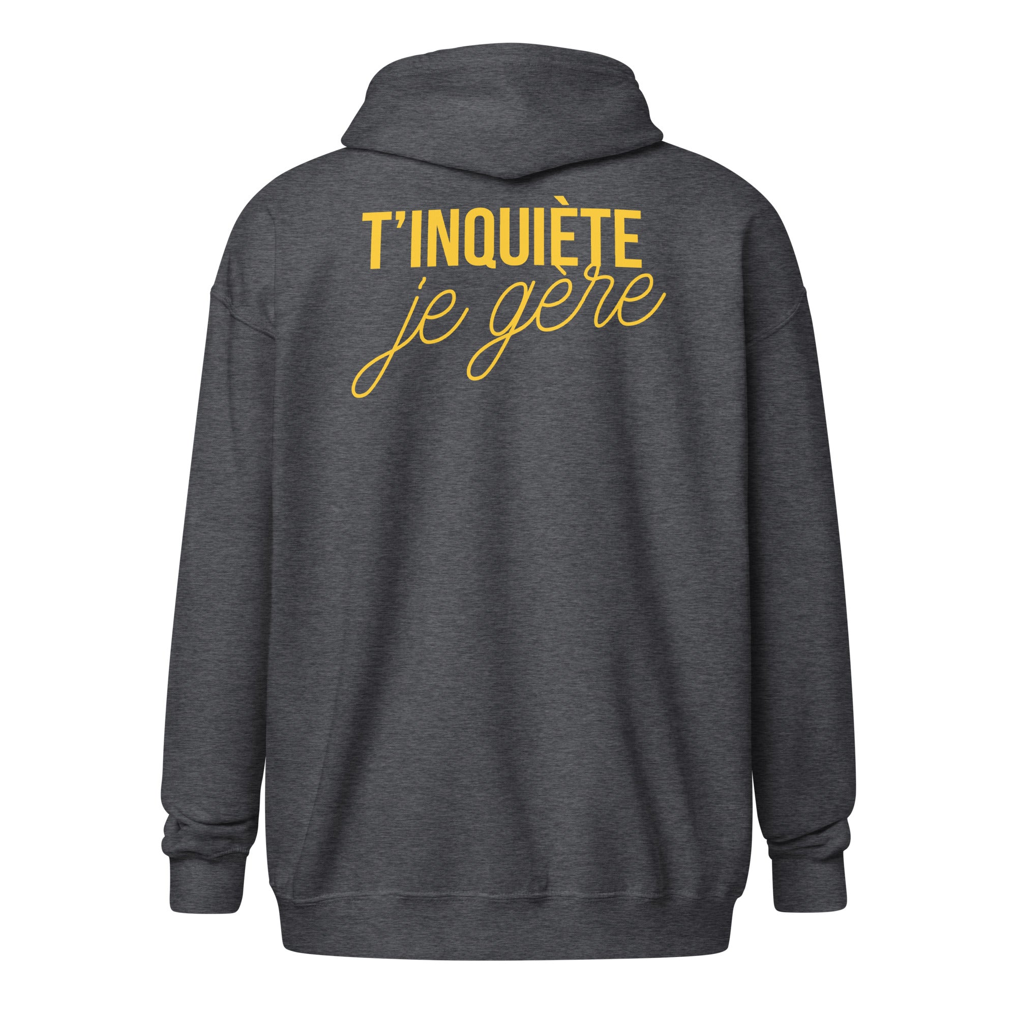 tinquiete-je-gere-sweat-capuche-zippe-gris-fonce-jaune-dos