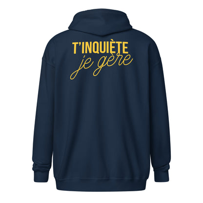 tinquiete-je-gere-sweat-capuche-zippe-navy-jaune-dos