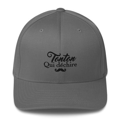 tonton-qui-dechire-casquette-flexfit-brode-cadeau-famille-gris