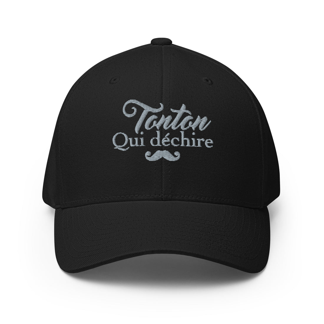 tonton-qui-dechire-casquette-flexfit-brode-cadeau-famille-noir