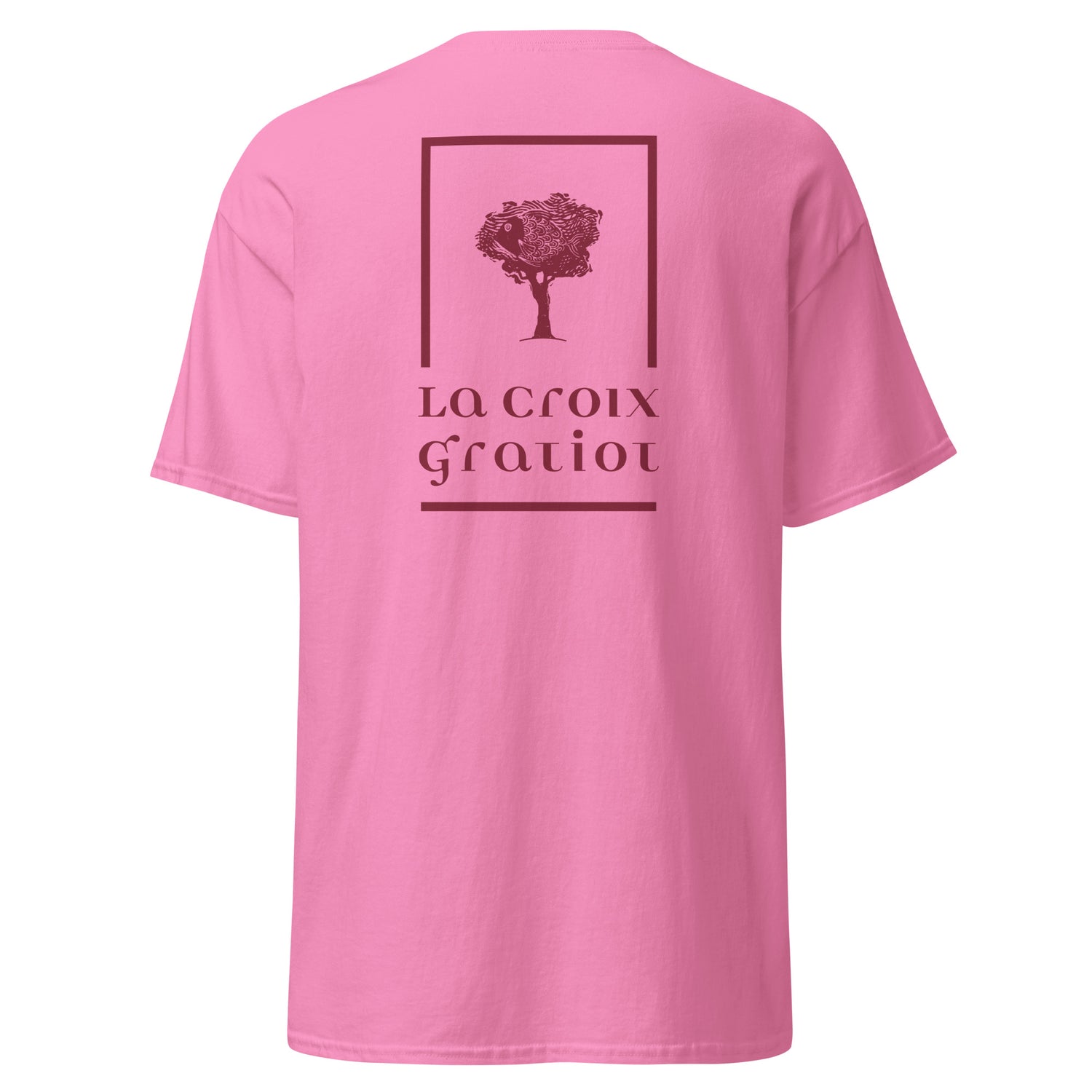 La Croix Gratiot - T-shirt classique unisexe - 2 marquages : Coeur et dos