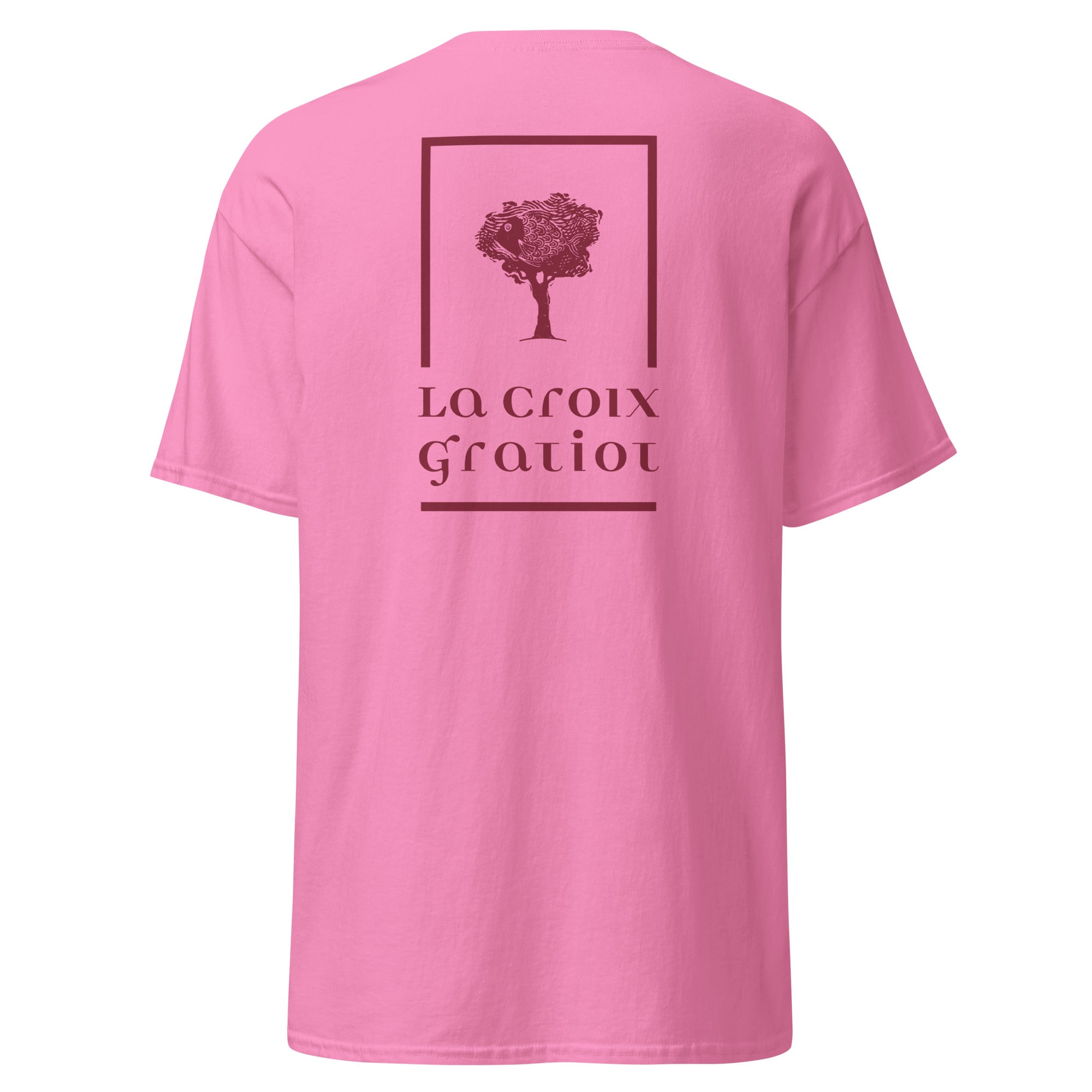 La Croix Gratiot - T-shirt classique unisexe - 2 marquages : Coeur et dos