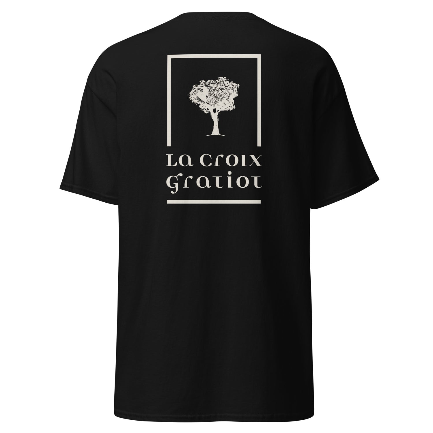 La Croix Gratiot - T-shirt classique unisexe - 2 marquages : Coeur et dos