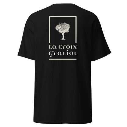 La Croix Gratiot - T-shirt classique unisexe - 2 marquages : Coeur et dos