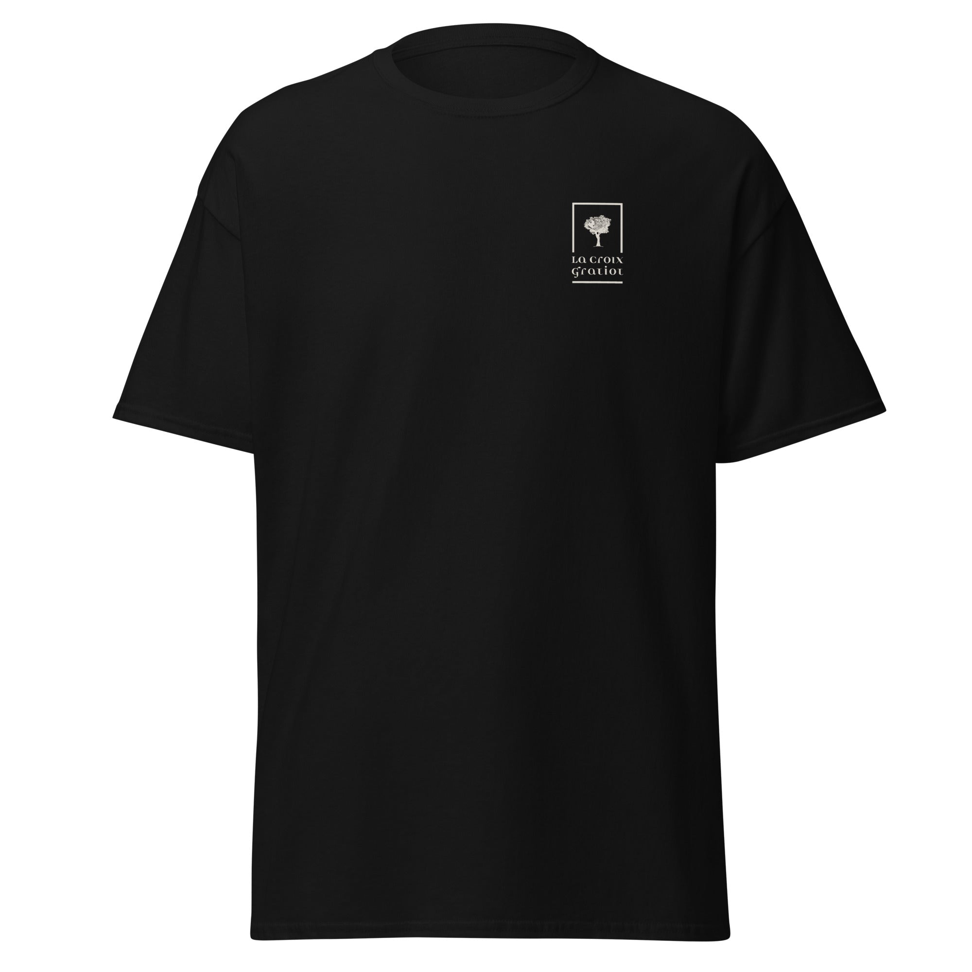 La Croix Gratiot - T-shirt classique unisexe - 2 marquages : Coeur et dos