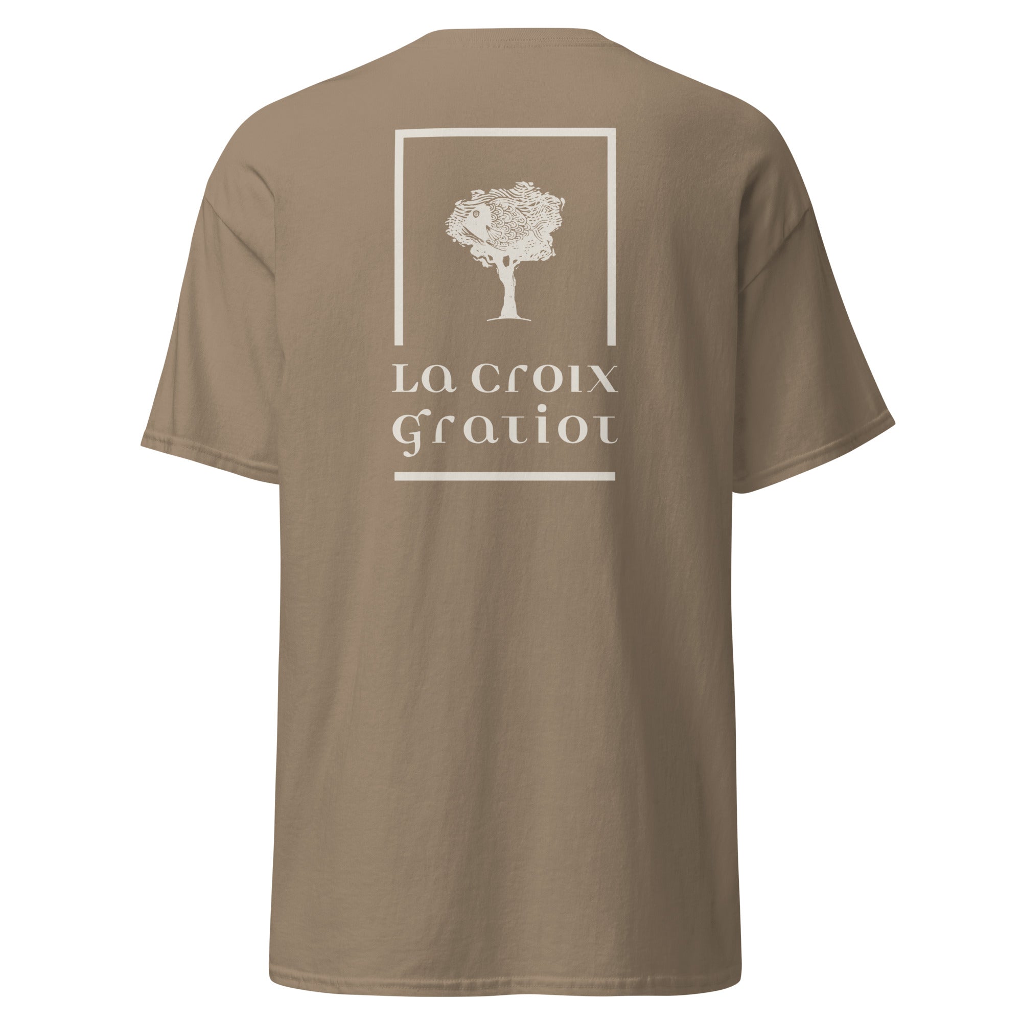 La Croix Gratiot - T-shirt classique unisexe - 2 marquages : Coeur et dos