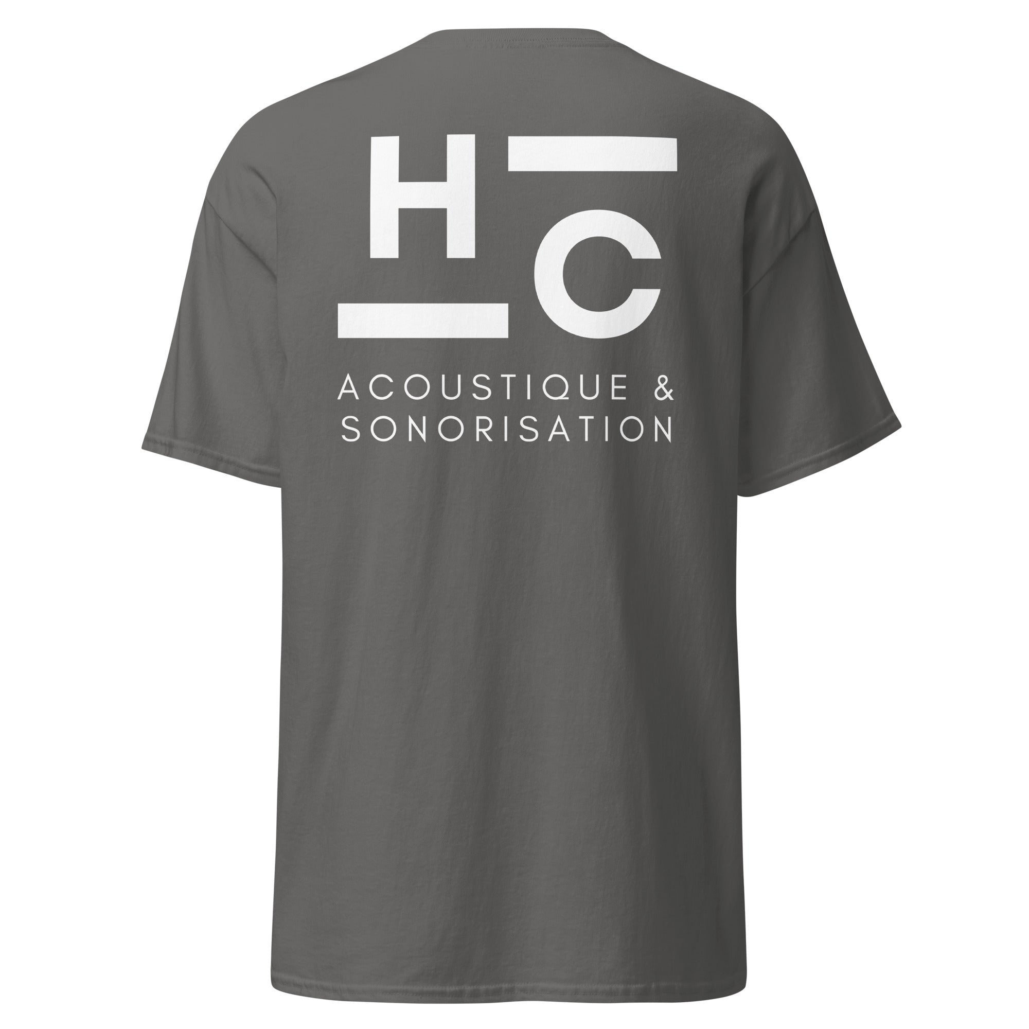 HC Acoustique - T-shirt classique unisexe - Imp. cœur et dos