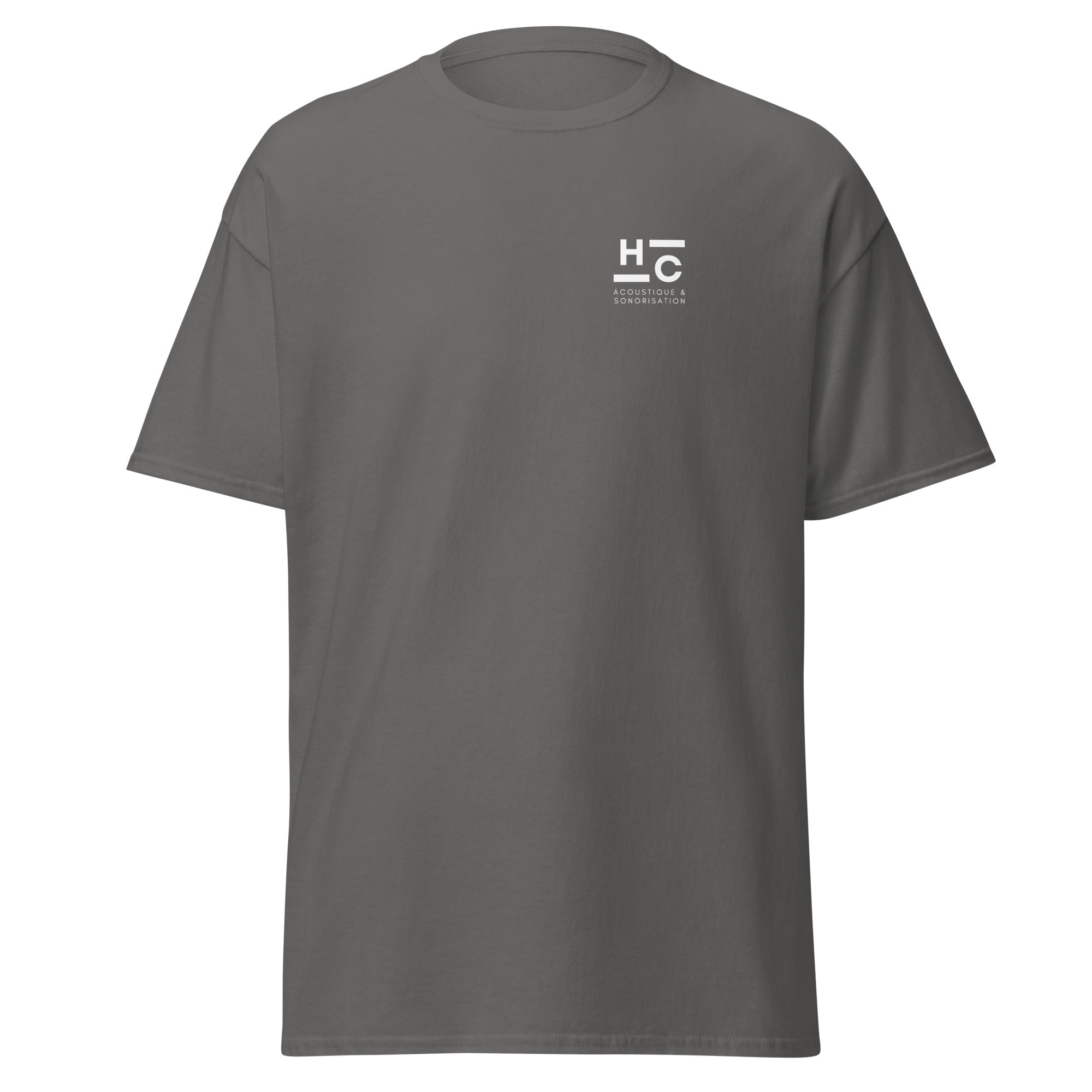 HC Acoustique - T-shirt classique unisexe - Imp. cœur et dos