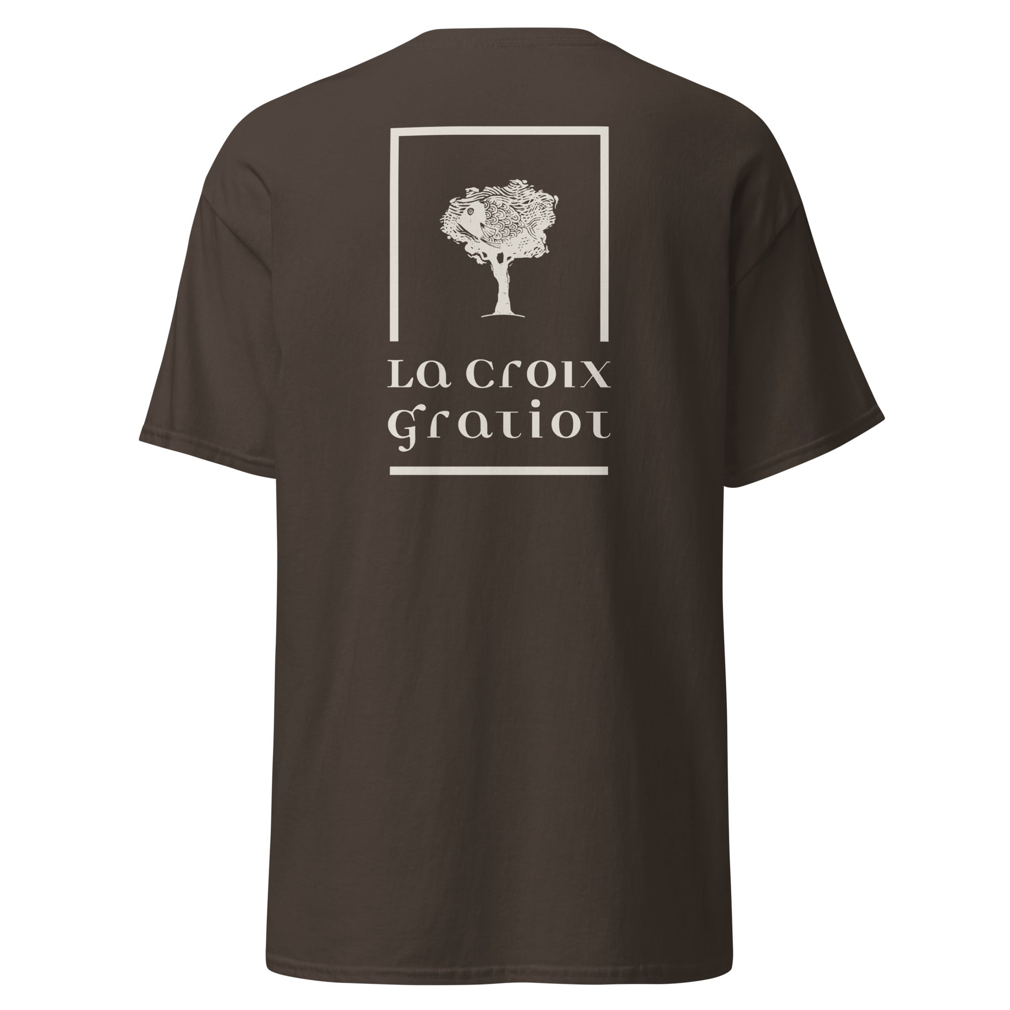 La Croix Gratiot - T-shirt classique unisexe - 2 marquages : Coeur et dos