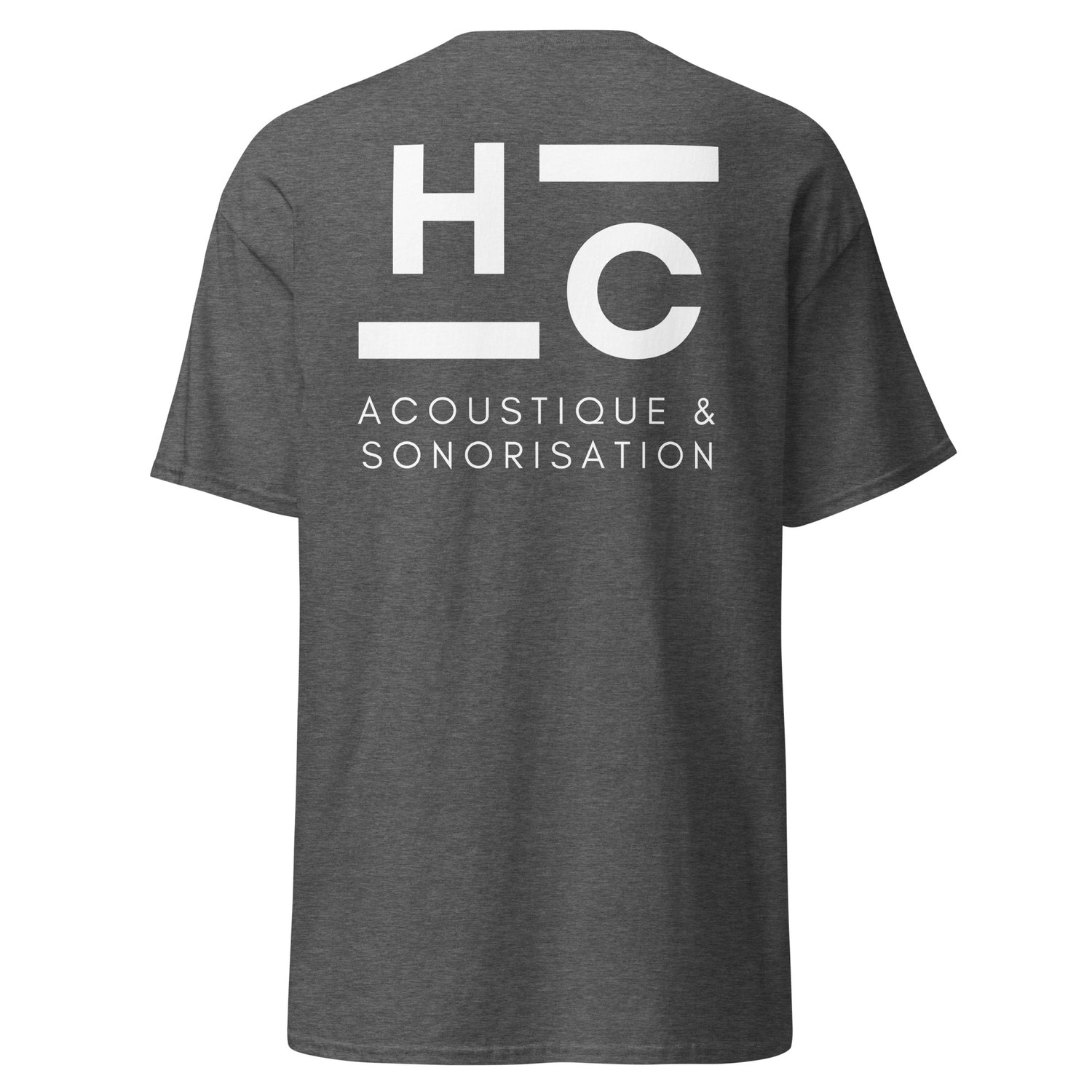 HC Acoustique - T-shirt classique unisexe - Imp. cœur et dos