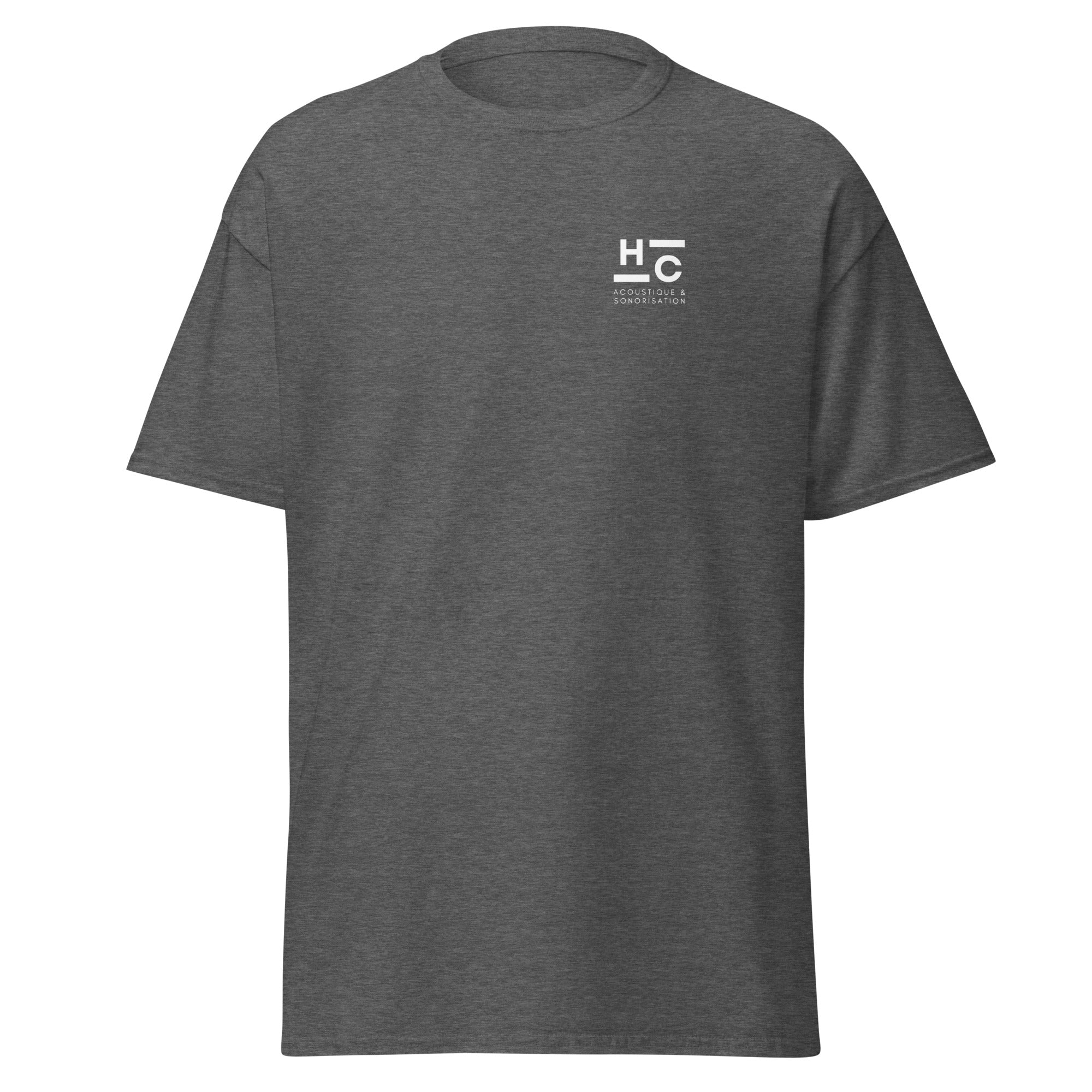 HC Acoustique - T-shirt classique unisexe - Imp. cœur et dos