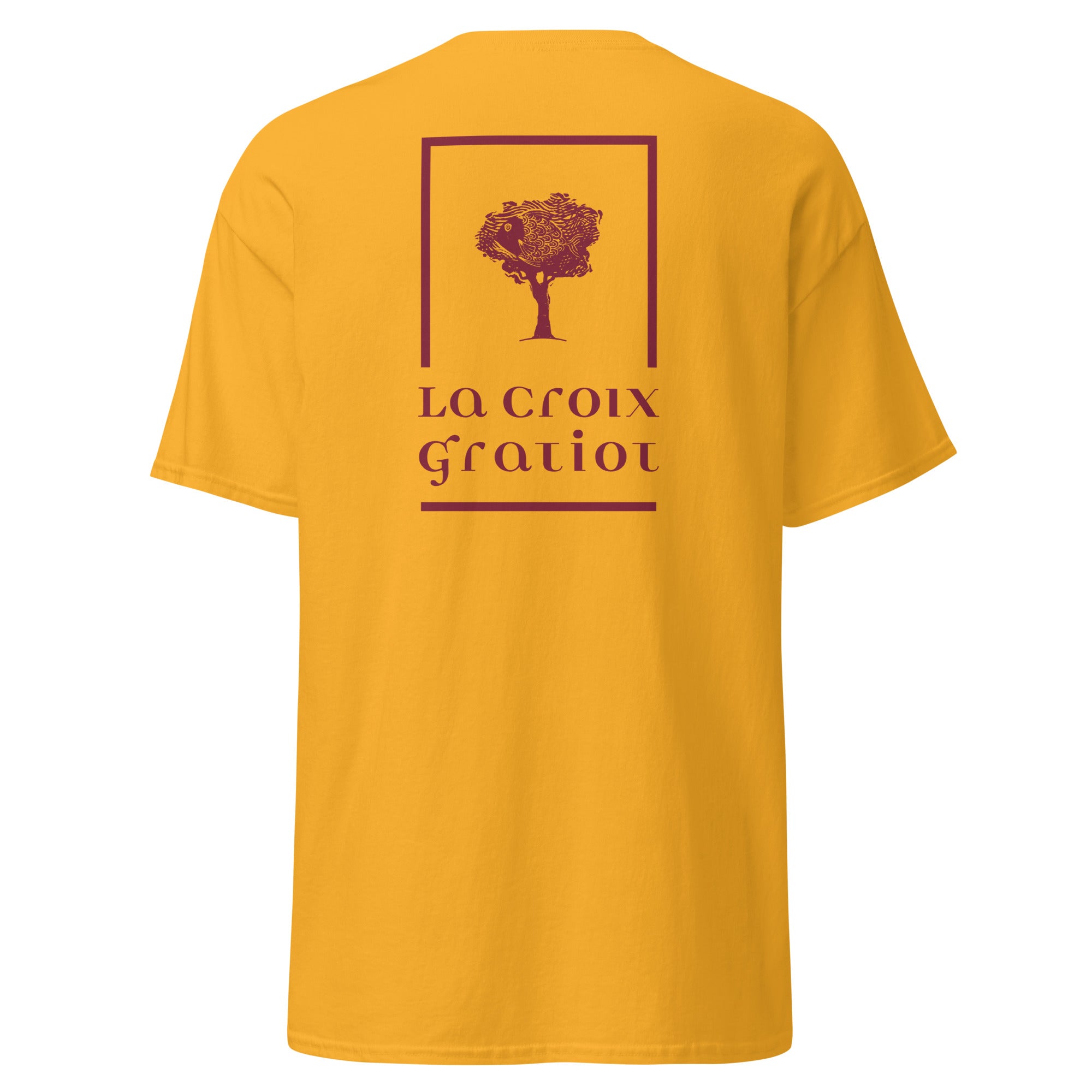 La Croix Gratiot - T-shirt classique unisexe - 2 marquages : Coeur et dos