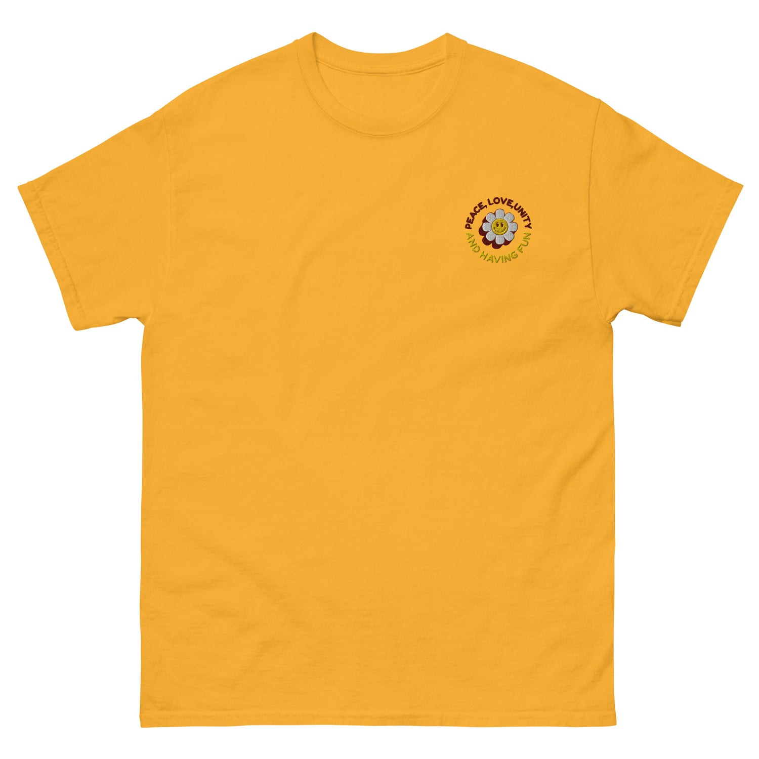 Peace Love Unity - T-shirt classique unisexe - Brodé