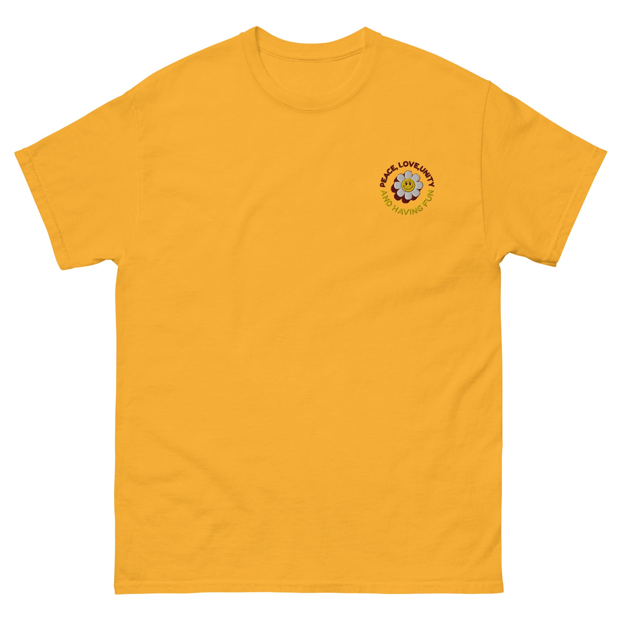 Peace Love Unity - T-shirt classique unisexe - Brodé