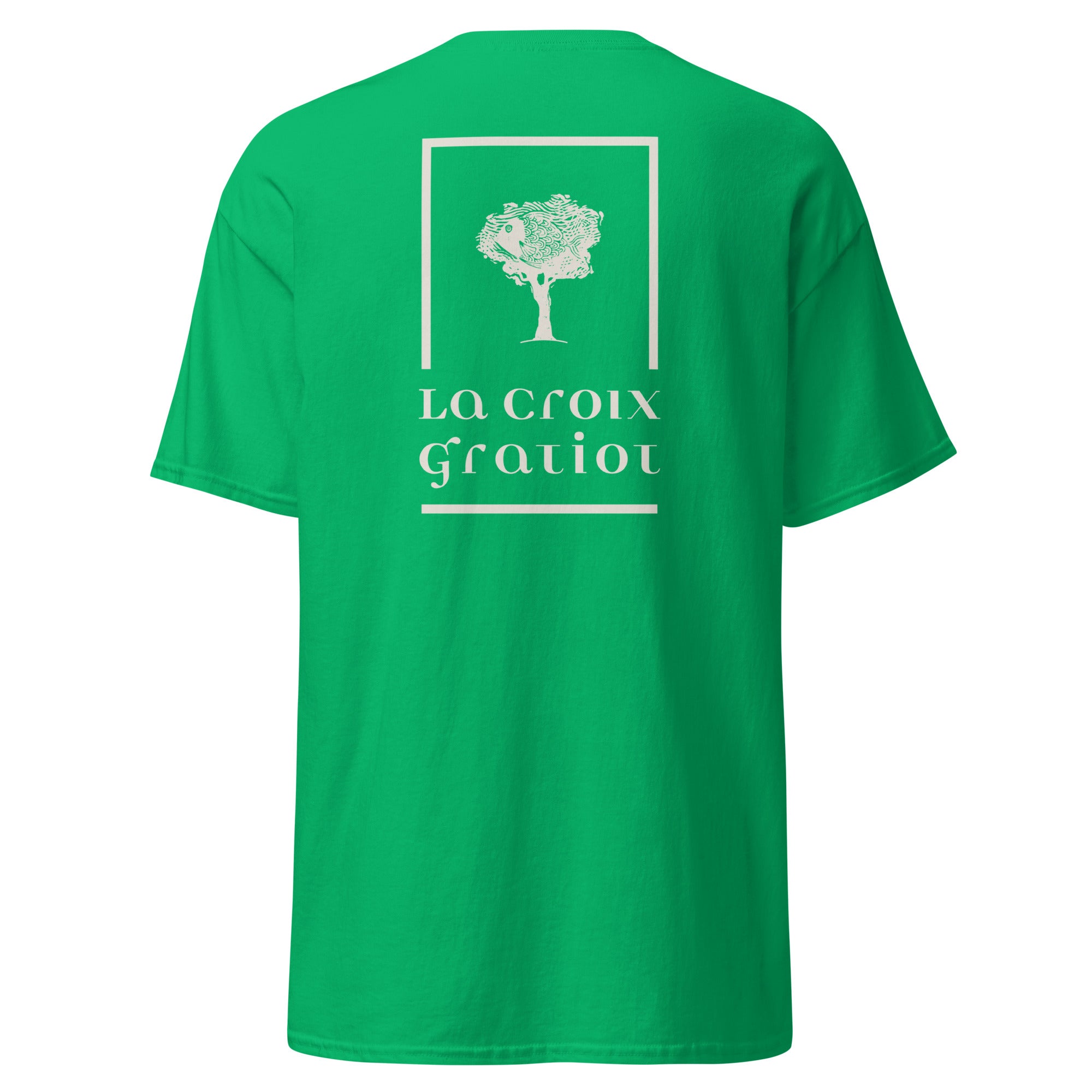 La Croix Gratiot - T-shirt classique unisexe - 2 marquages : Coeur et dos