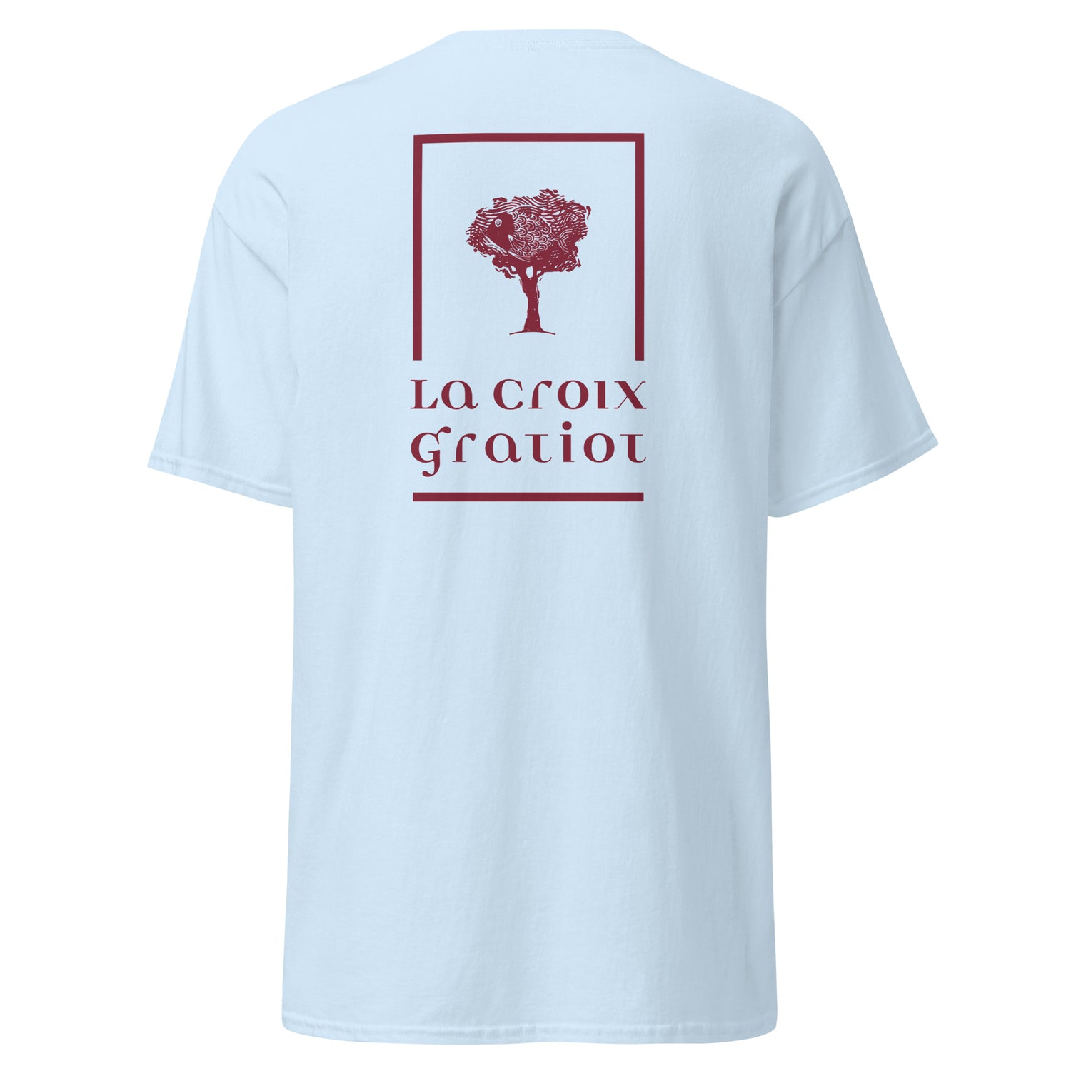 La Croix Gratiot - T-shirt classique unisexe - 2 marquages : Coeur et dos