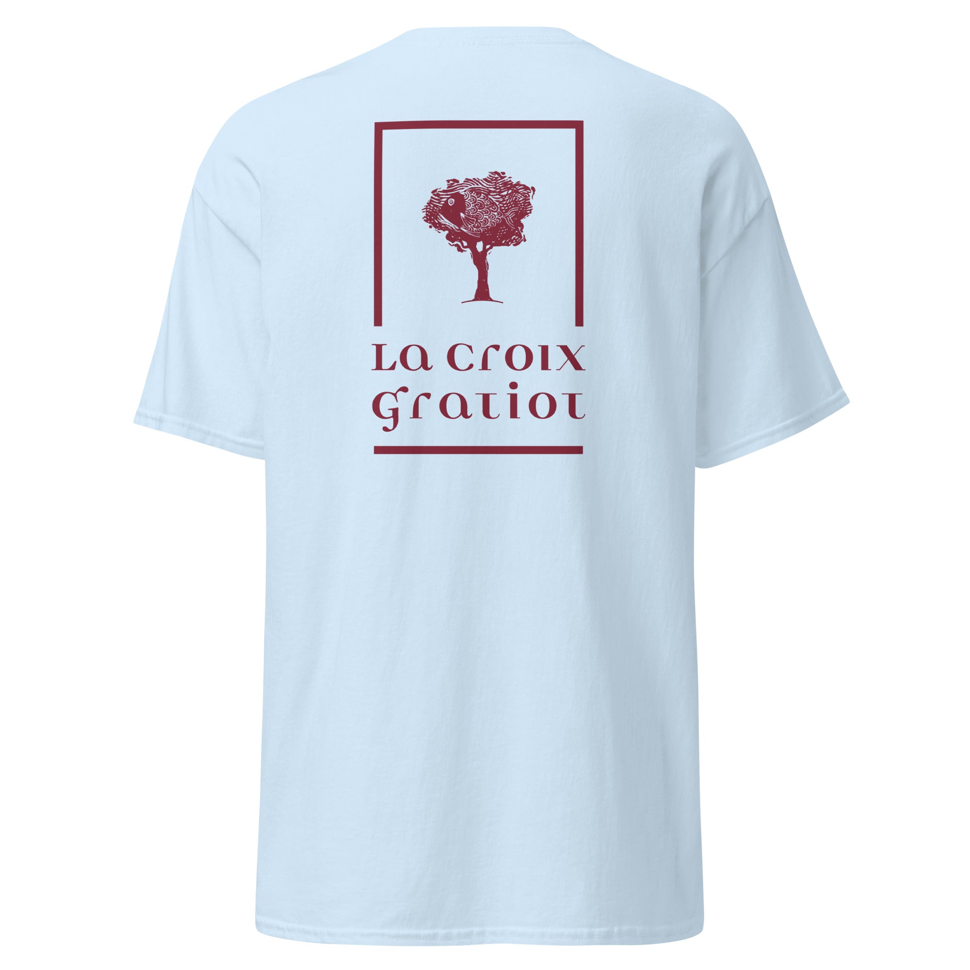 La Croix Gratiot - T-shirt classique unisexe - 2 marquages : Coeur et dos
