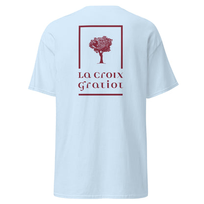 La Croix Gratiot - T-shirt classique unisexe - 2 marquages : Coeur et dos