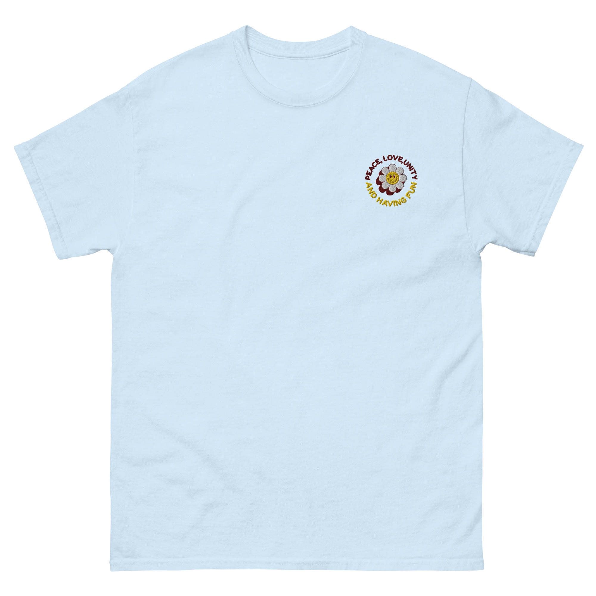 Peace Love Unity - T-shirt classique unisexe - Brodé