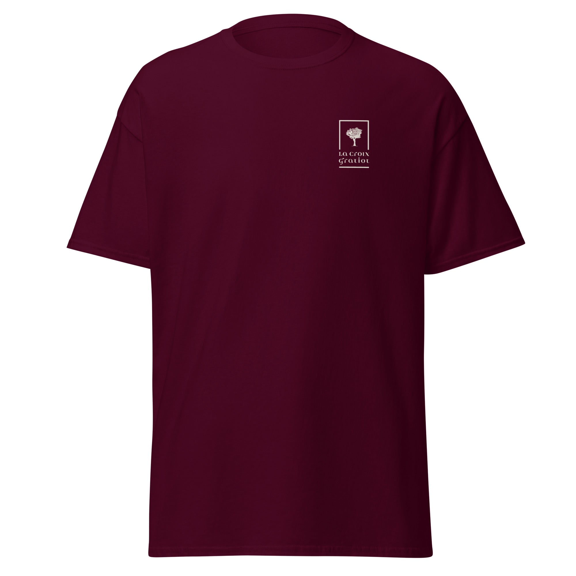 La Croix Gratiot - T-shirt classique unisexe - 2 marquages : Coeur et dos