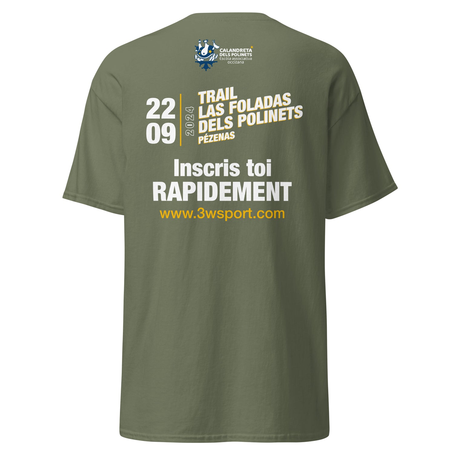 Trail Calandreta - T-shirt classique unisexe - Face et dos