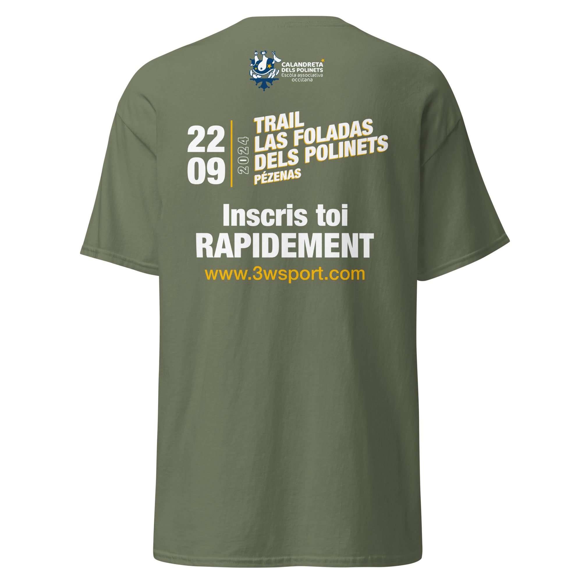 Trail Calandreta - T-shirt classique unisexe - Face et dos