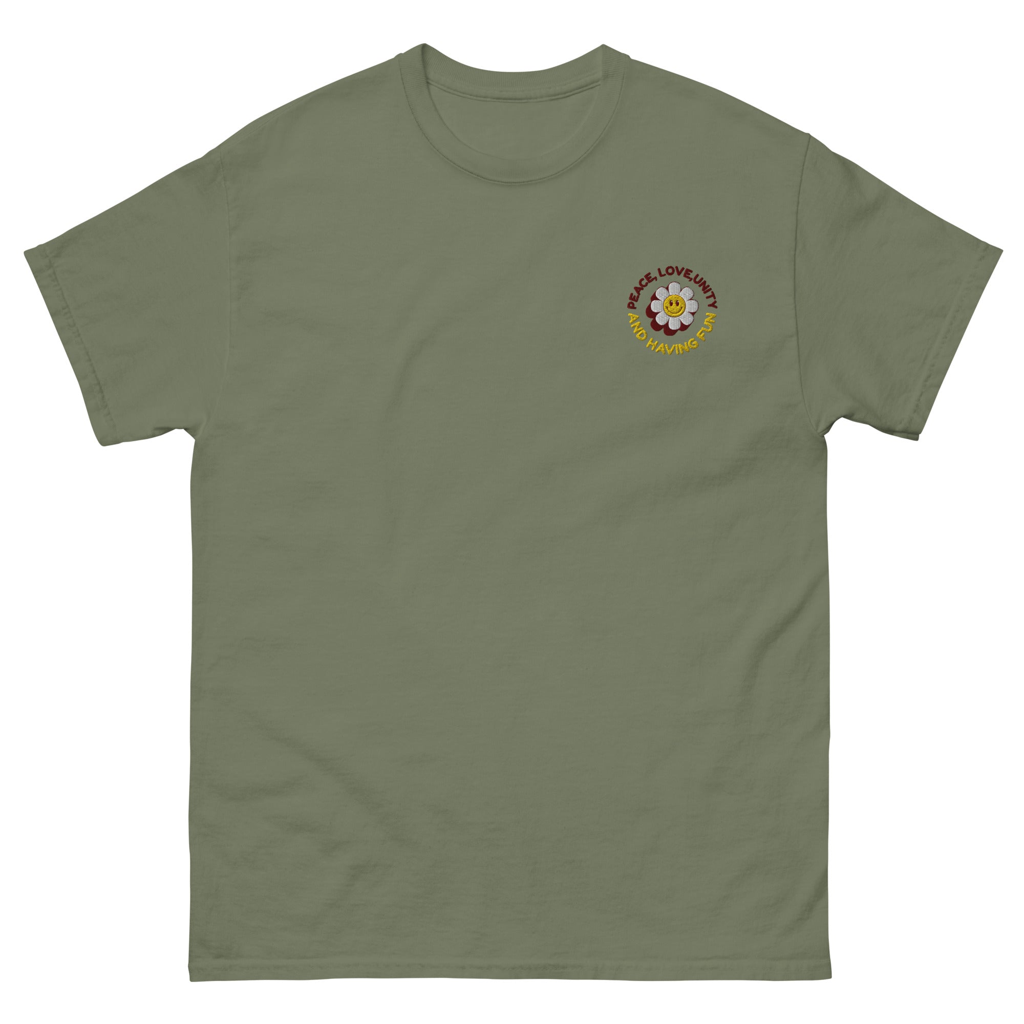 Peace Love Unity - T-shirt classique unisexe - Brodé