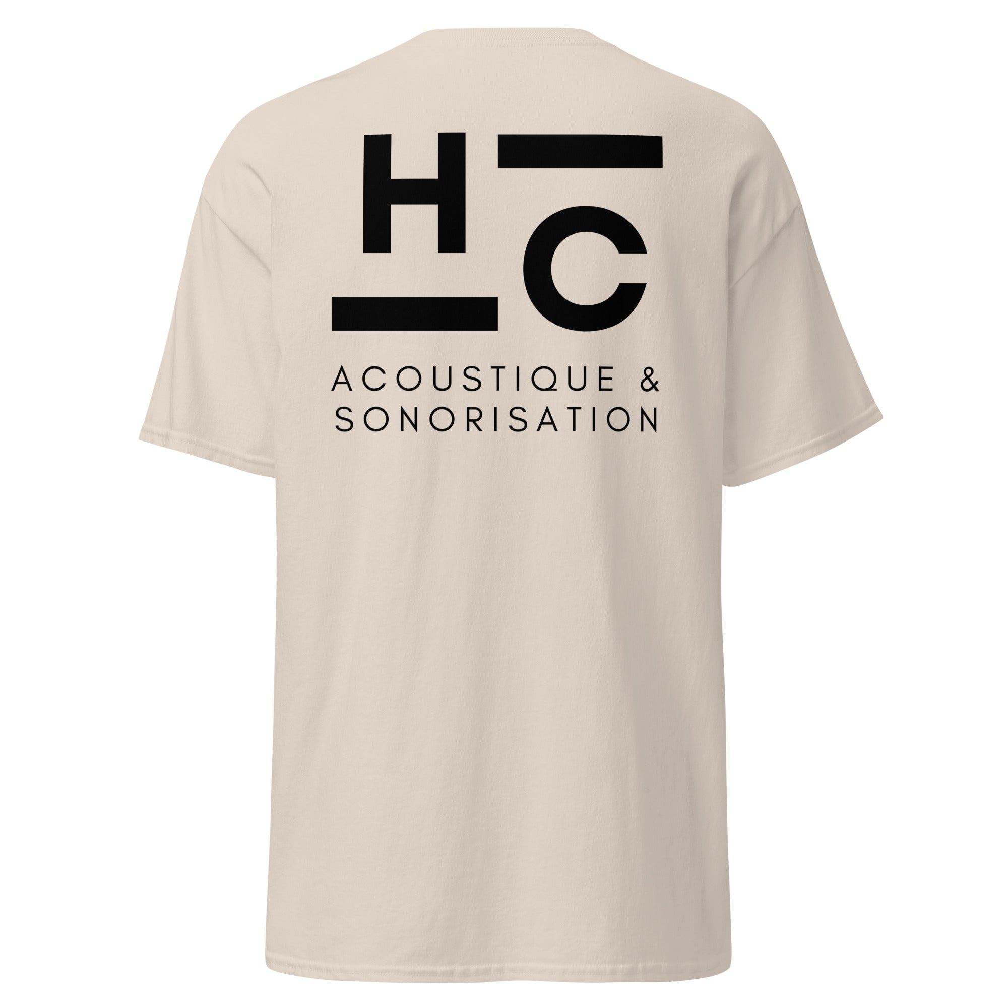 HC Acoustique - T-shirt classique unisexe - Imp. cœur et dos
