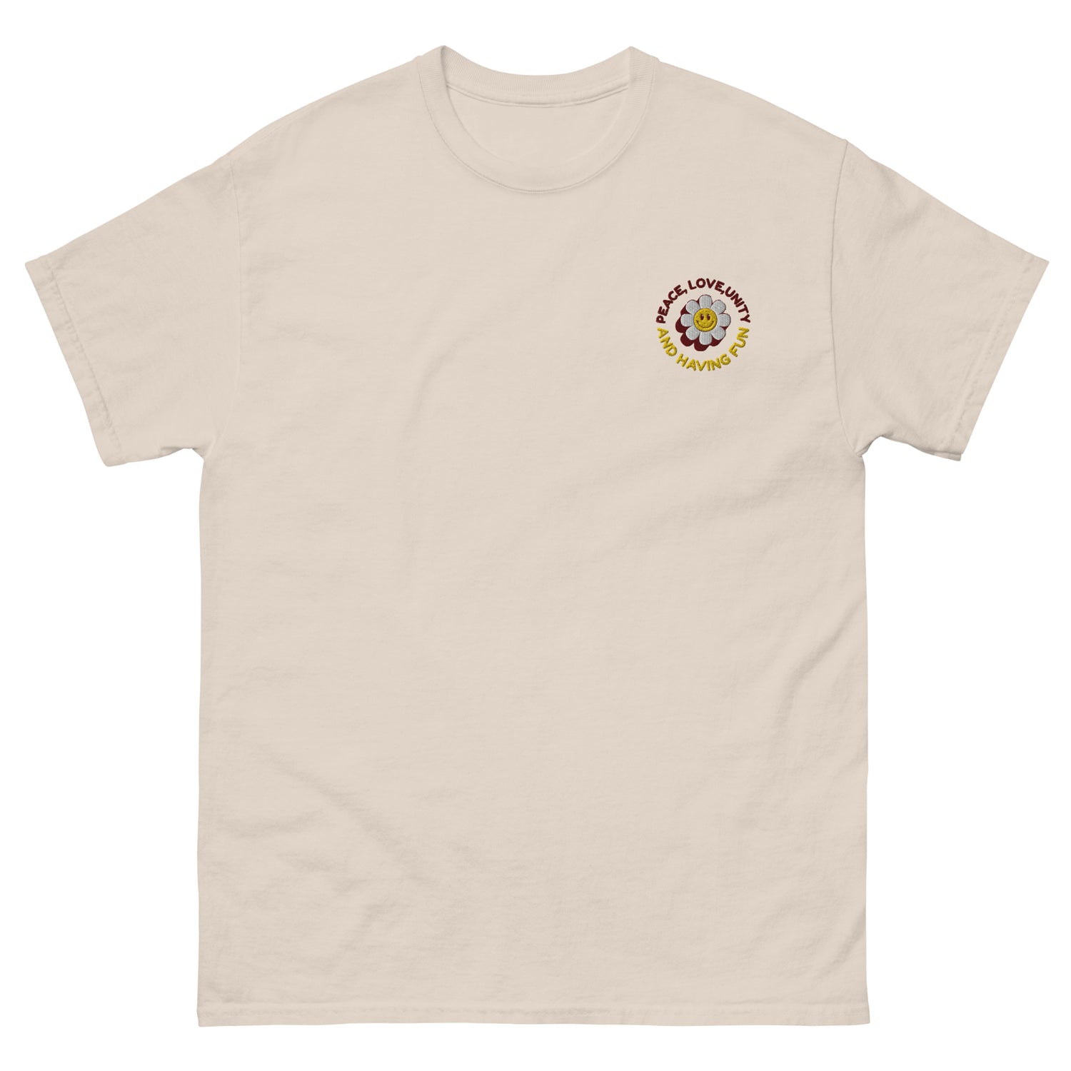 Peace Love Unity - T-shirt classique unisexe - Brodé