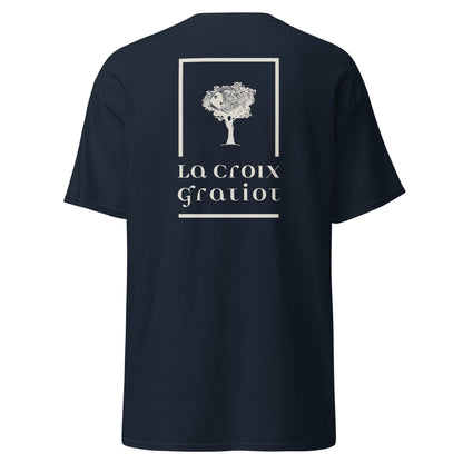 La Croix Gratiot - T-shirt classique unisexe - 2 marquages : Coeur et dos