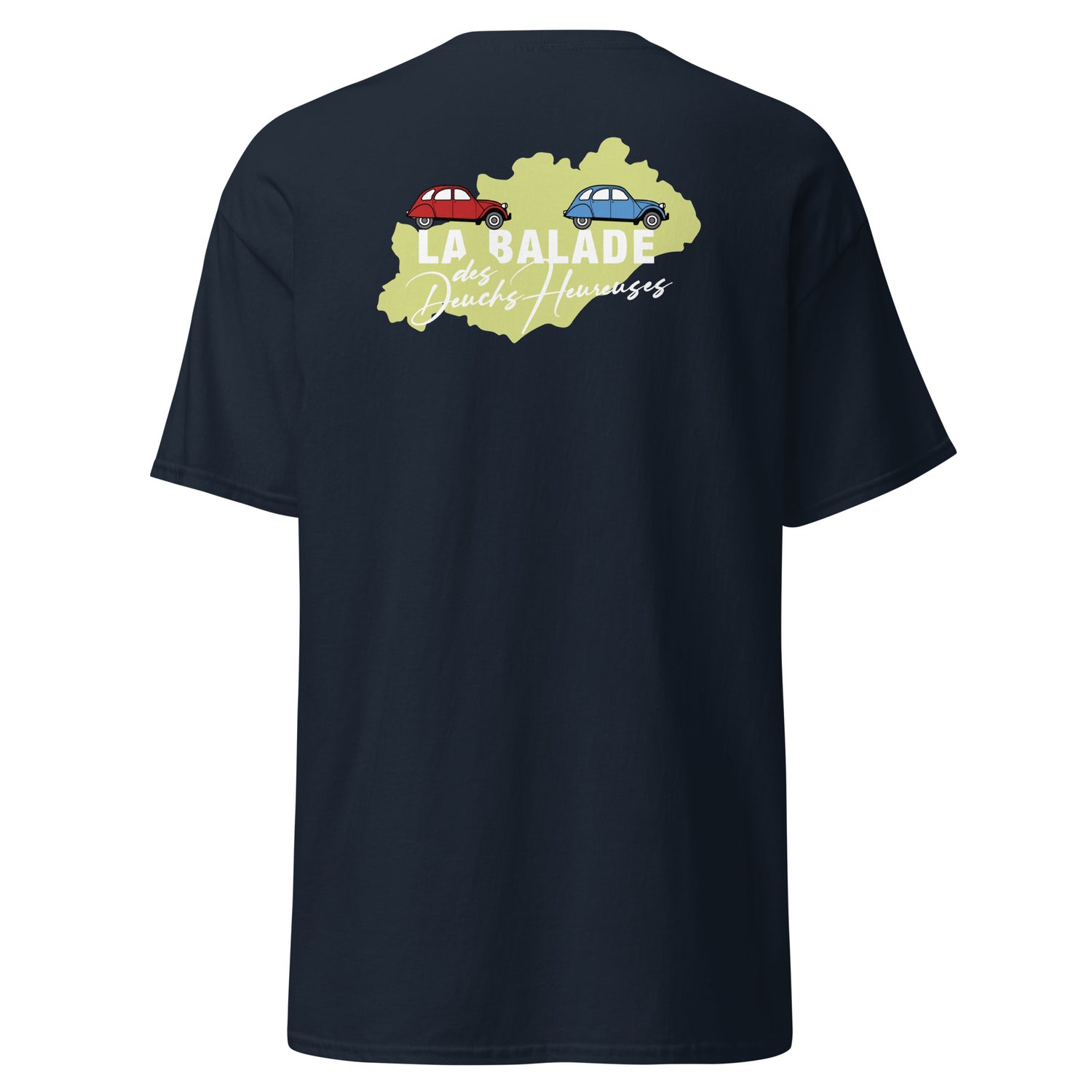 La Balade des Deuchs Heureuses - T-shirt classique unisexe - Coeur et dos