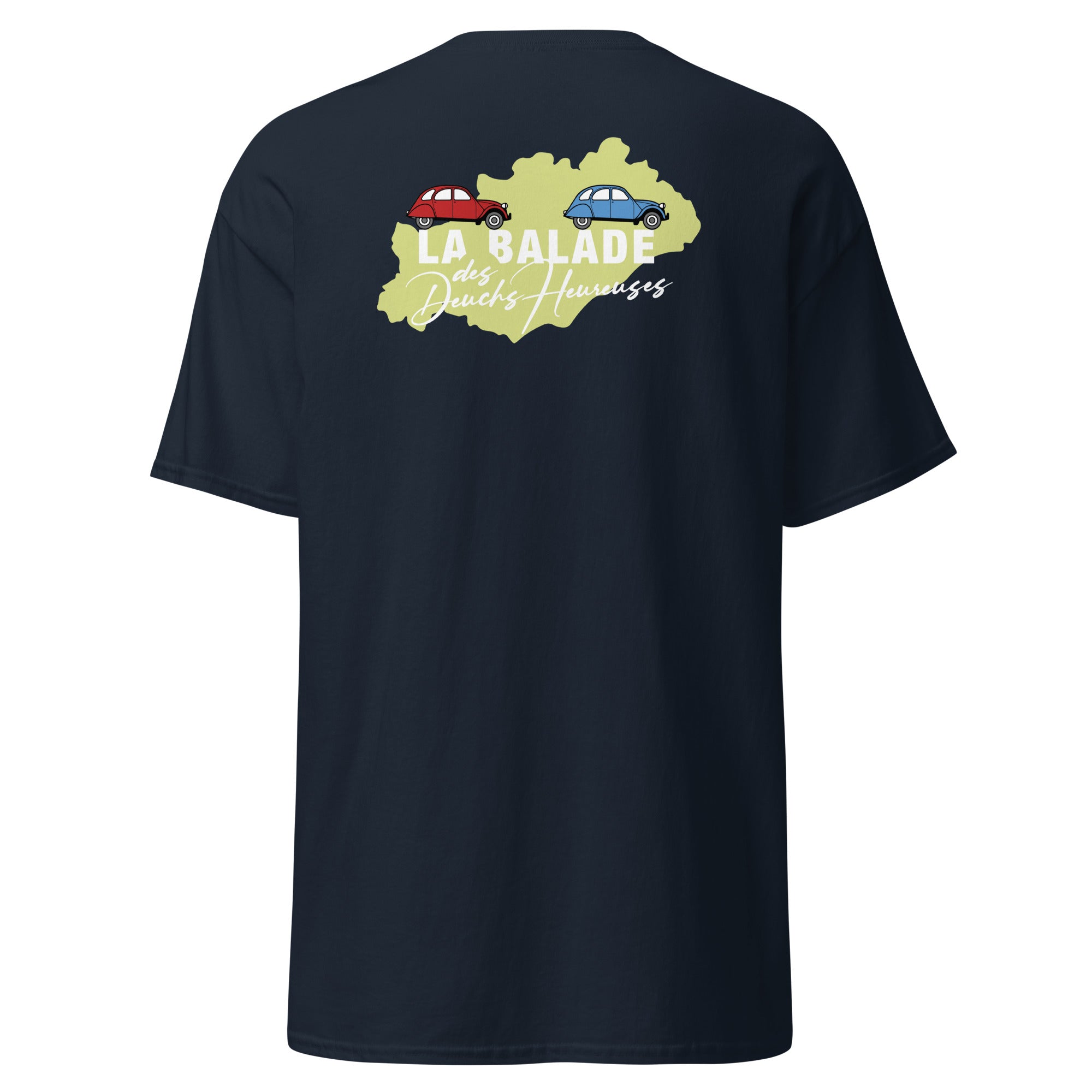 La Balade des Deuchs Heureuses - T-shirt classique unisexe - Coeur et dos