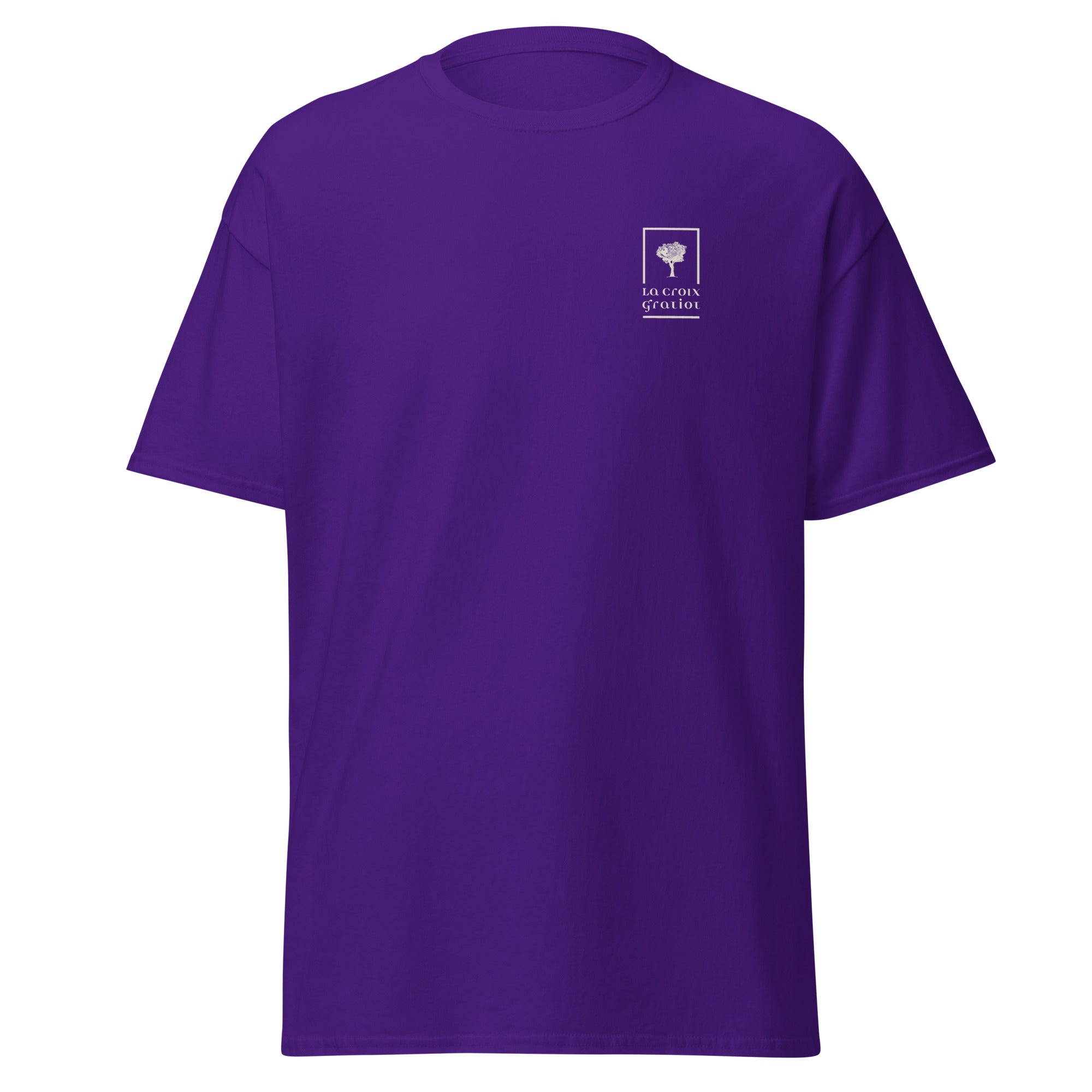 La Croix Gratiot - T-shirt classique unisexe - 2 marquages : Coeur et dos
