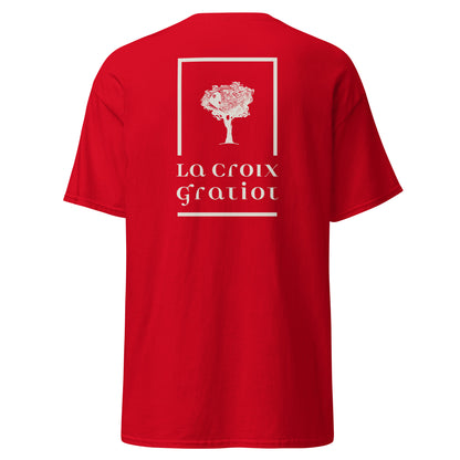 La Croix Gratiot - T-shirt classique unisexe - 2 marquages : Coeur et dos