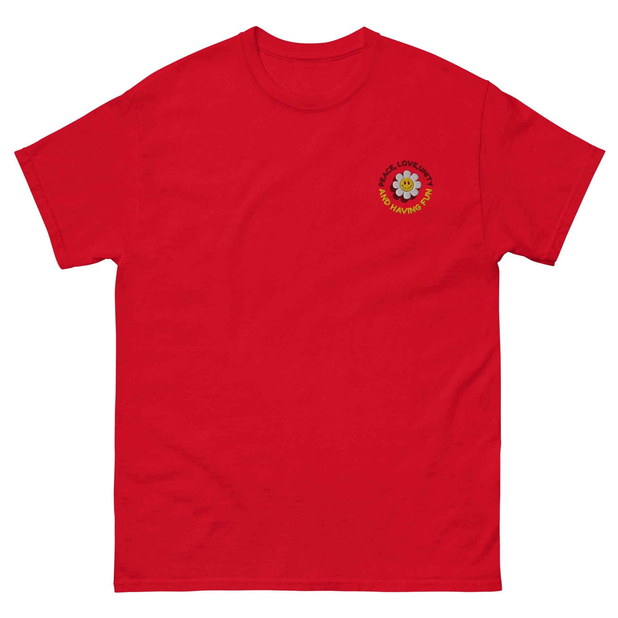 Peace Love Unity - T-shirt classique unisexe - Brodé