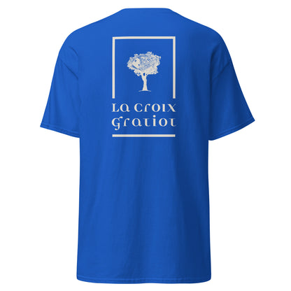 La Croix Gratiot - T-shirt classique unisexe - 2 marquages : Coeur et dos