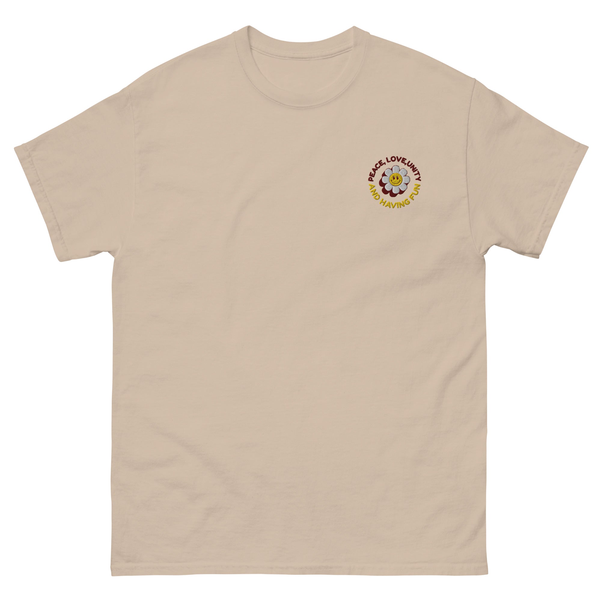 Peace Love Unity - T-shirt classique unisexe - Brodé